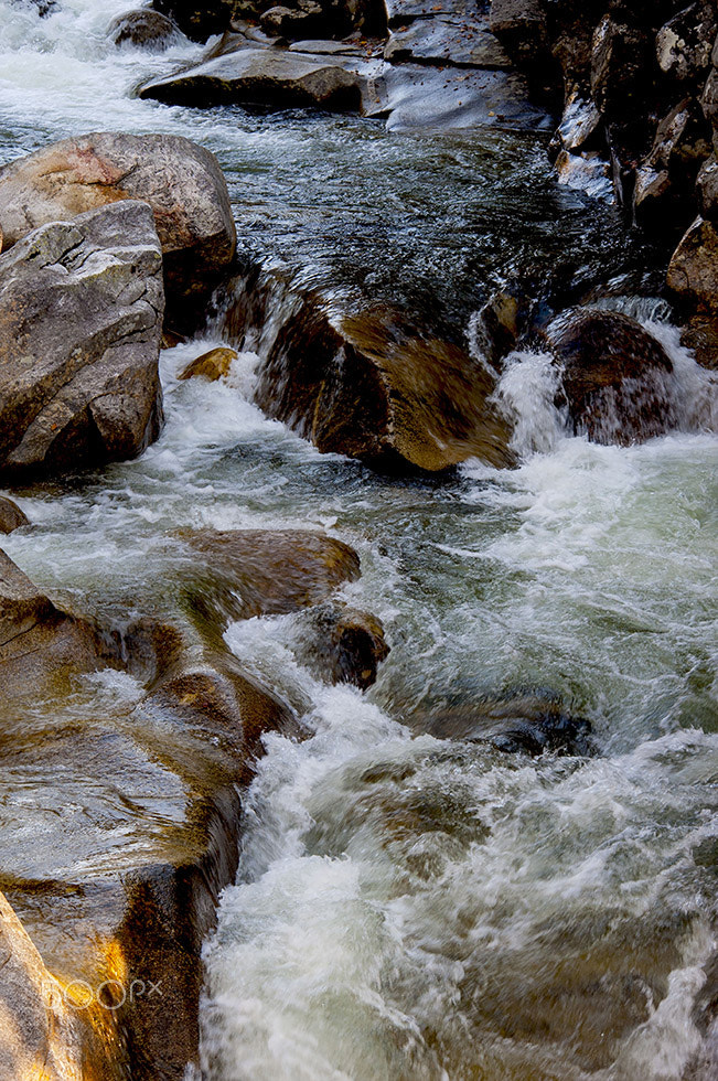 Nikon D700 + AF Nikkor 70-210mm f/4-5.6 sample photo. Water fall new hampshire photography