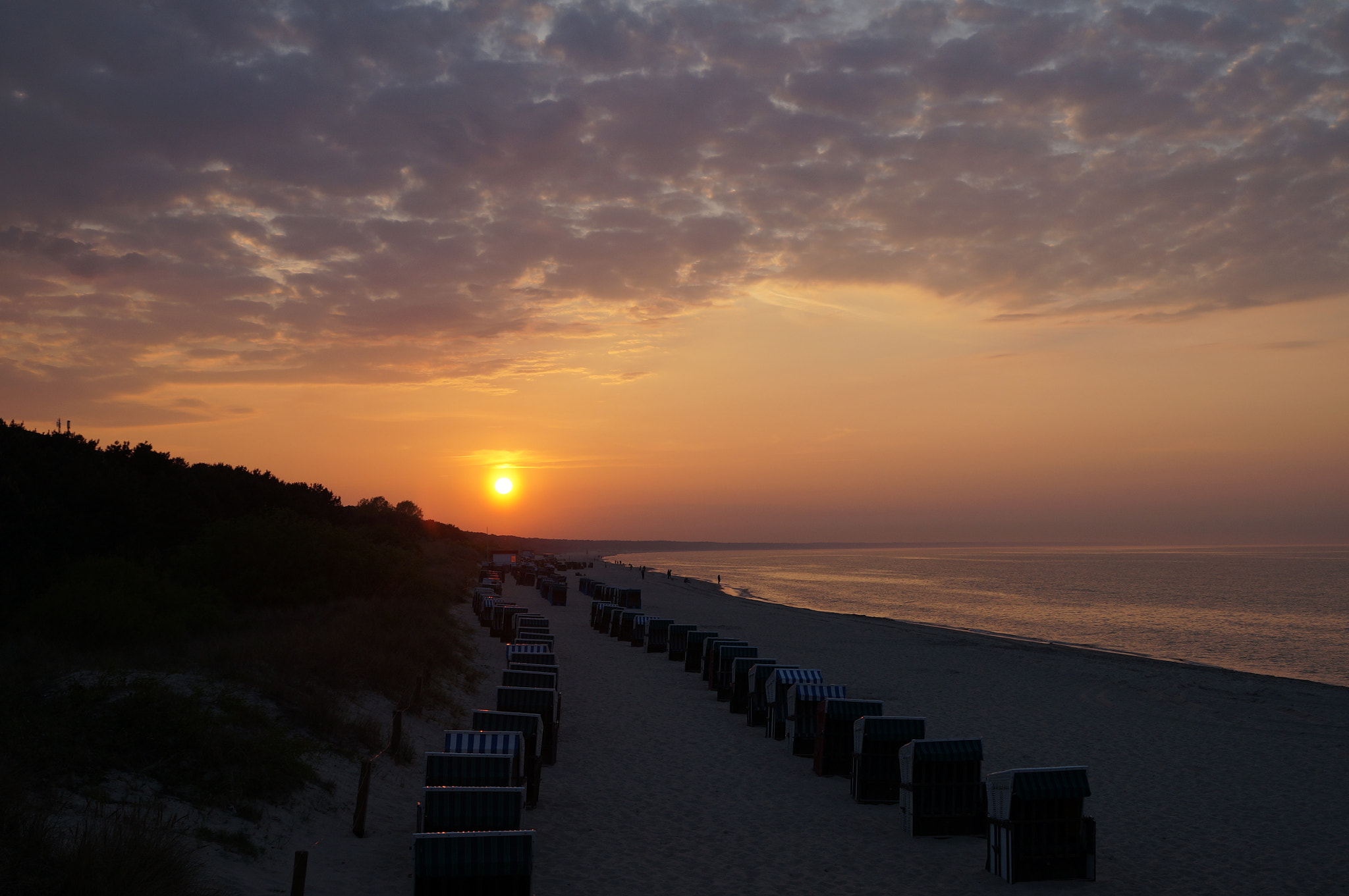 Sony DT 18-200mm F3.5-6.3 sample photo. Sunset on the baltic sea photography