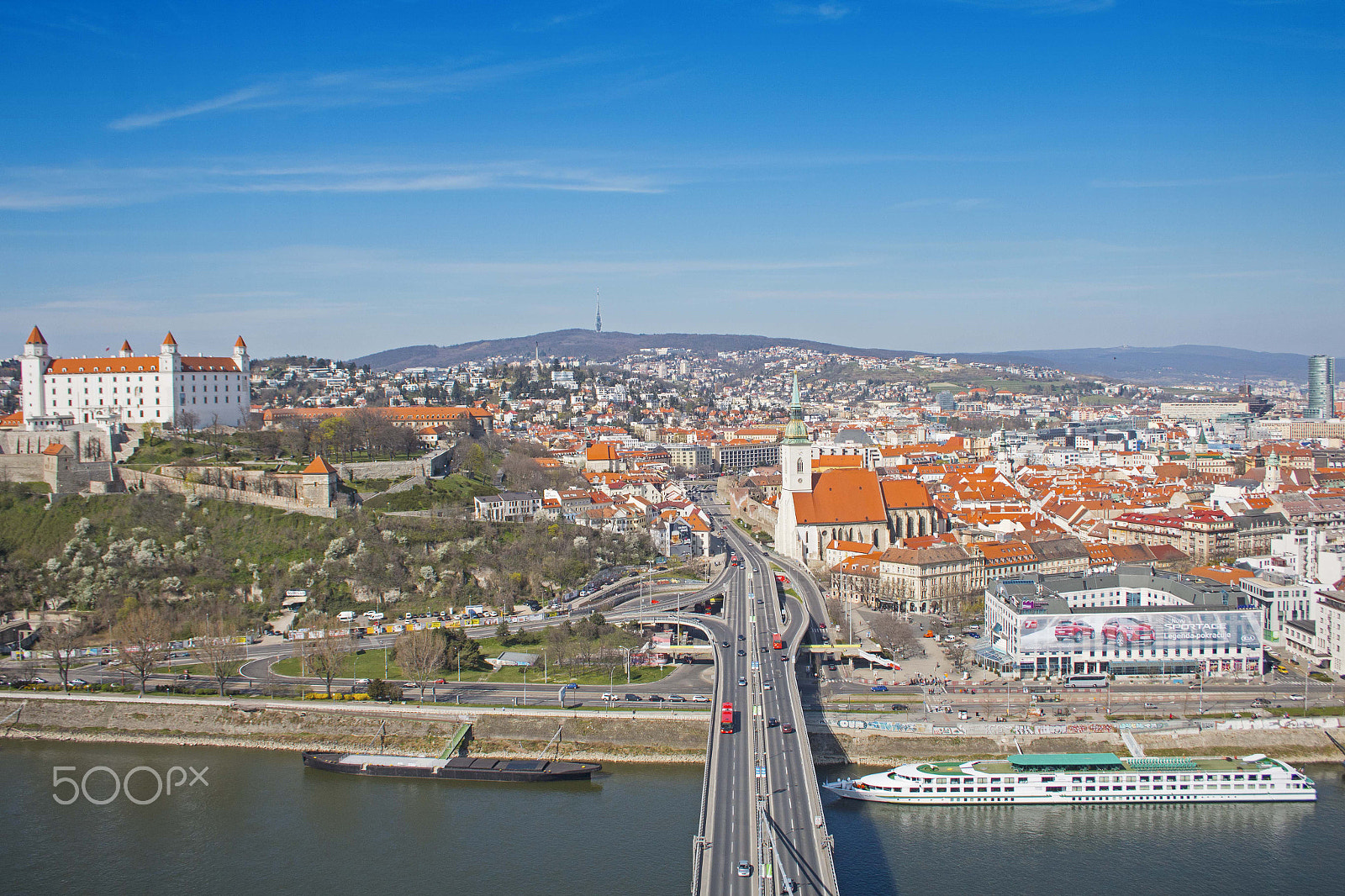 Canon EF-S 18-55mm F3.5-5.6 sample photo. Bratislava from ufo tower photography