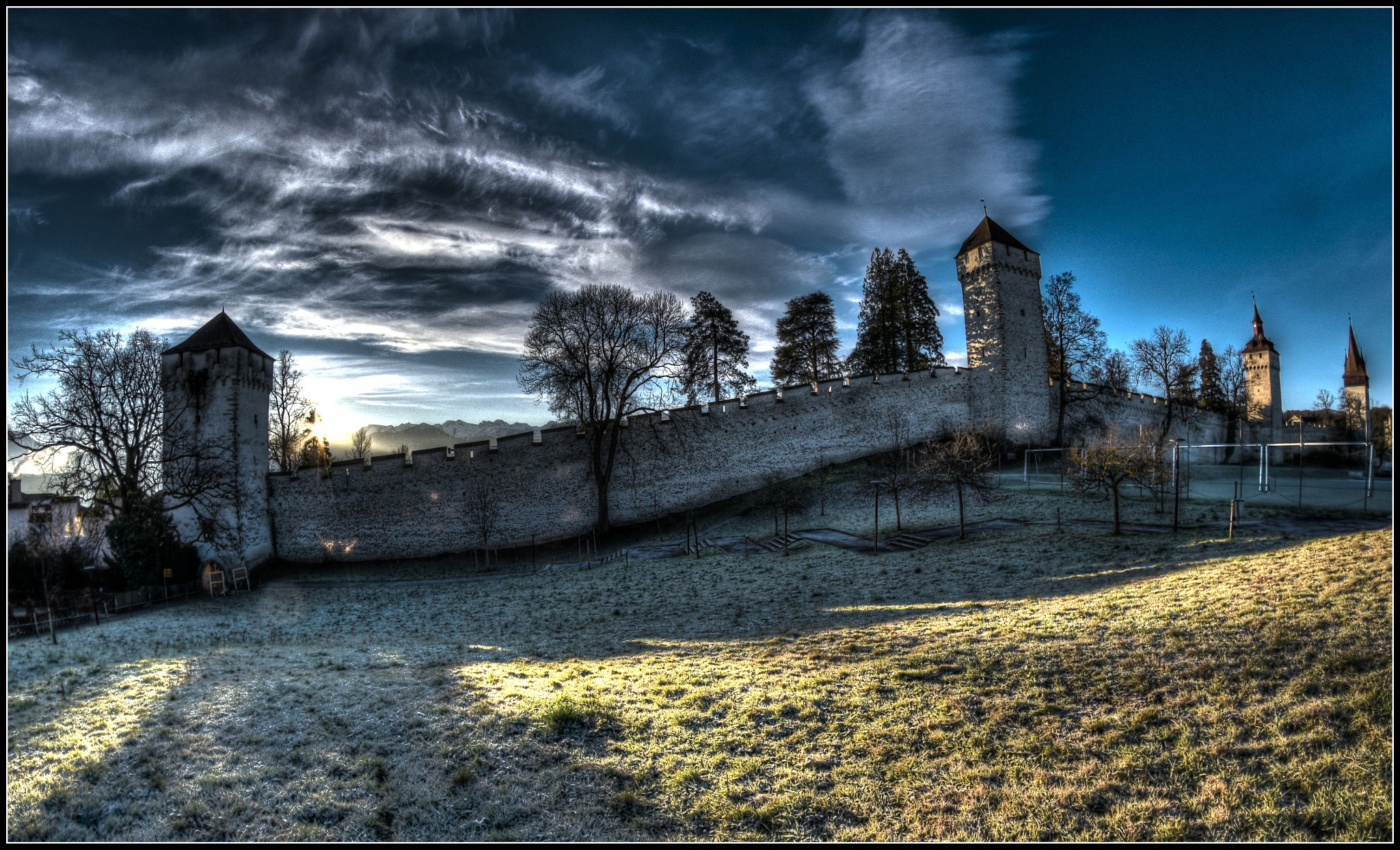 Samyang 8mm F3.5 Aspherical IF MC Fisheye sample photo. Stadtmauer von luzern photography