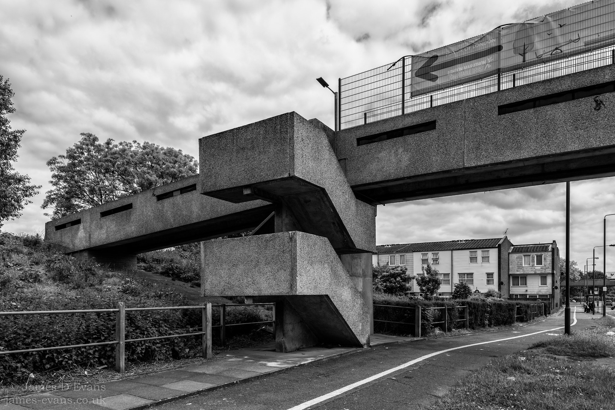 Nikon D750 + Nikon PC-E Nikkor 24mm F3.5D ED Tilt-Shift sample photo. Yarnton way bridge - thamesmead photography