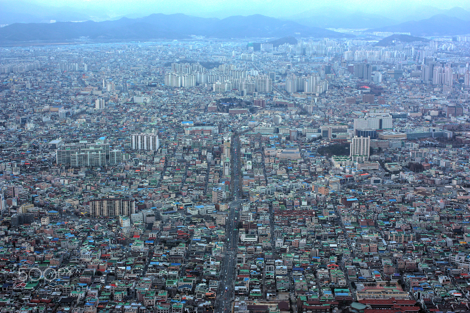 Canon EOS 450D (EOS Rebel XSi / EOS Kiss X2) + Canon EF 40mm F2.8 STM sample photo. View of daegu from apsan photography