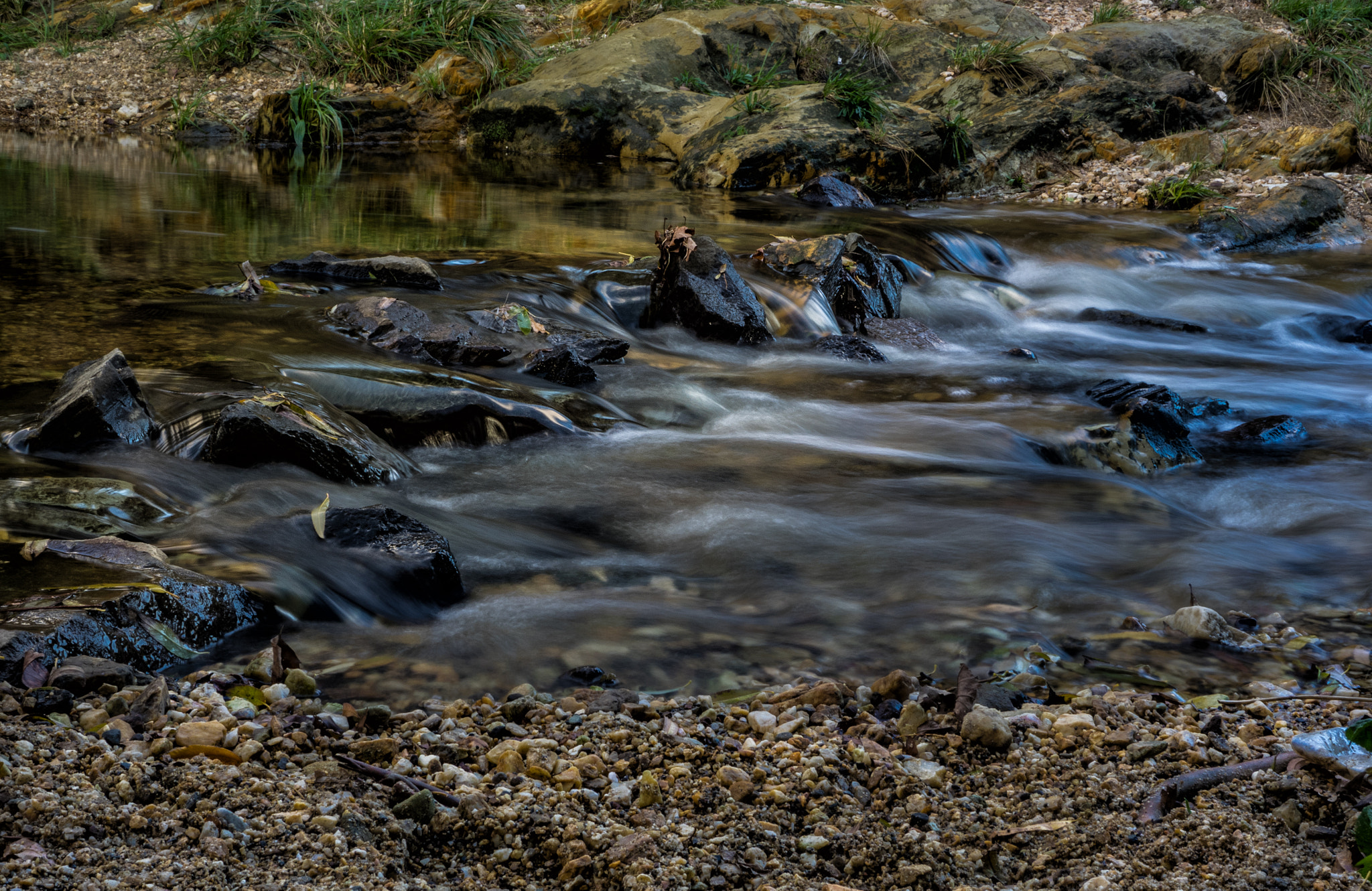 Olympus OM-D E-M1 + OLYMPUS M.12-50mm F3.5-6.3 sample photo. Gurgling stream photography