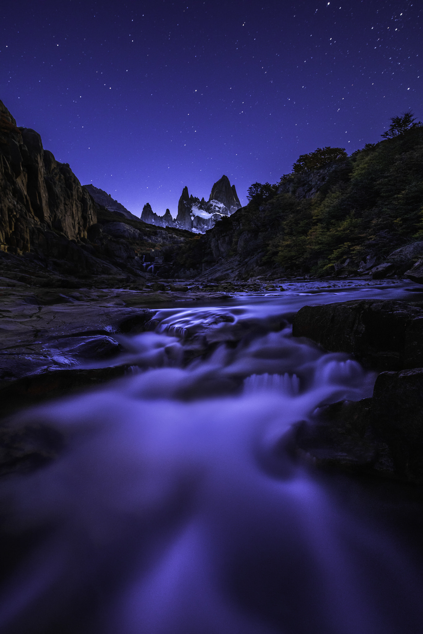 Nikon D810A sample photo. Good night fitz roy photography