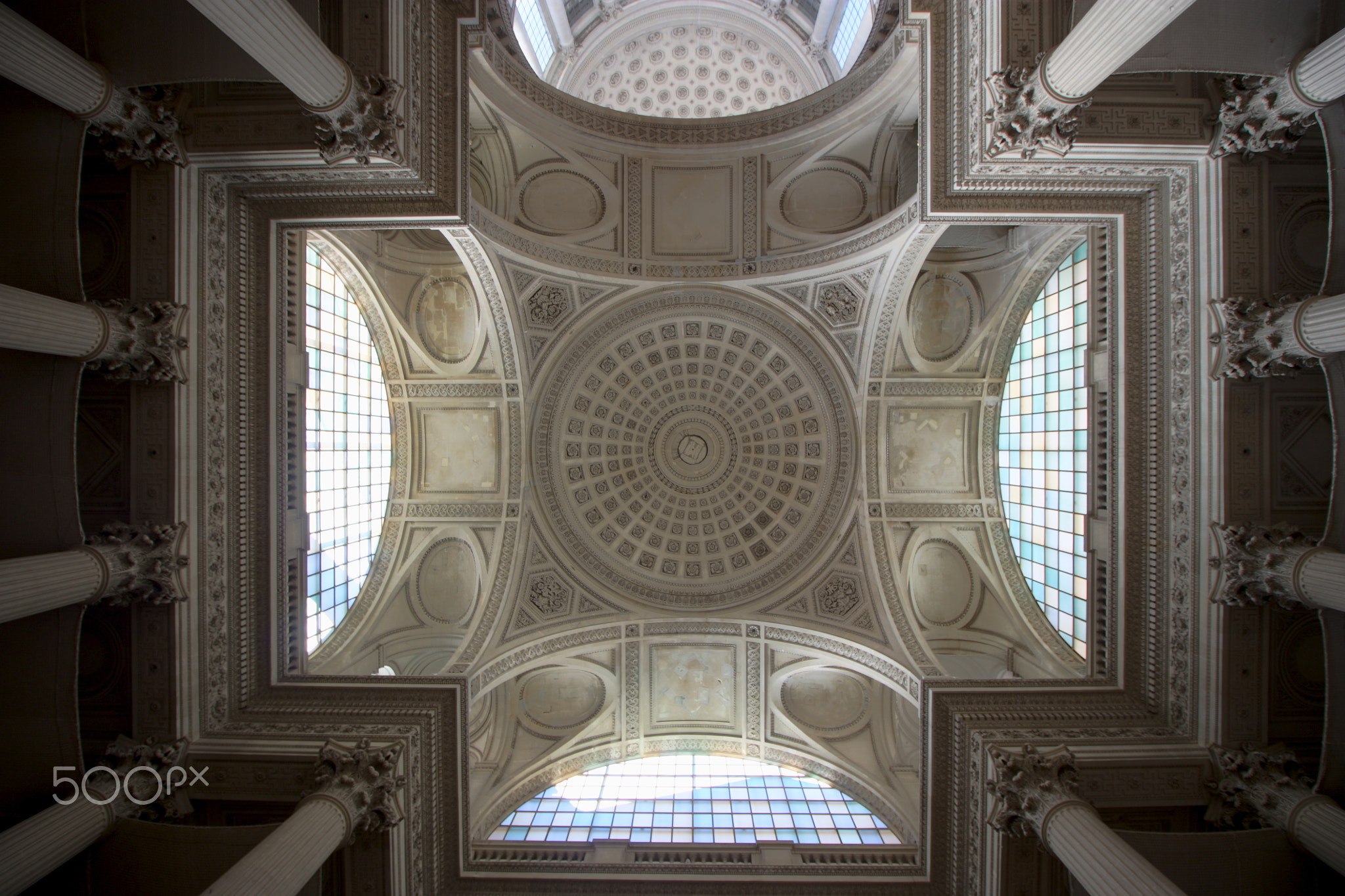 Ceiling of the Panthéon in Paris, France