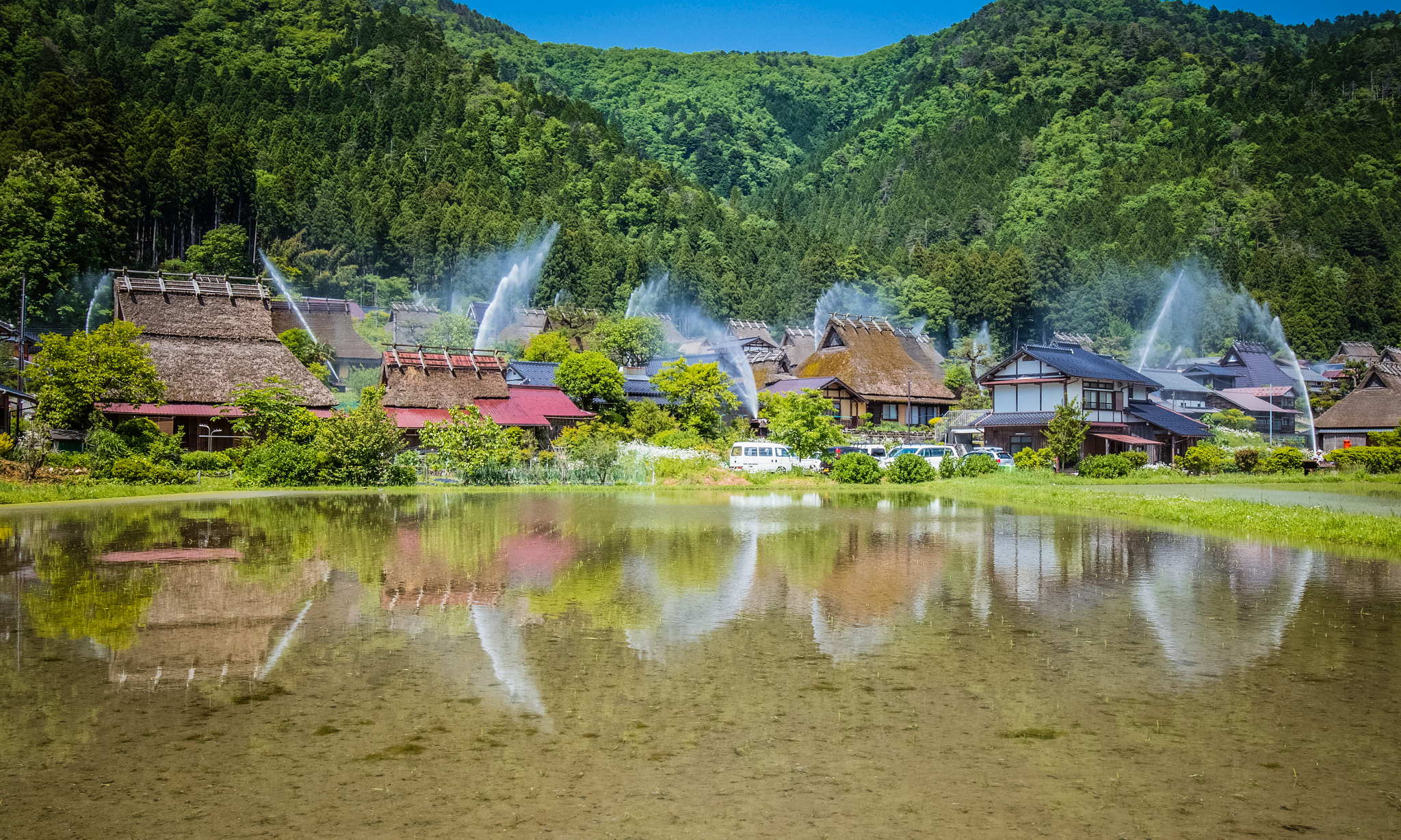 Canon EOS 80D + Canon EF 16-35mm F4L IS USM sample photo. The thatched roof village in kyoto. photography