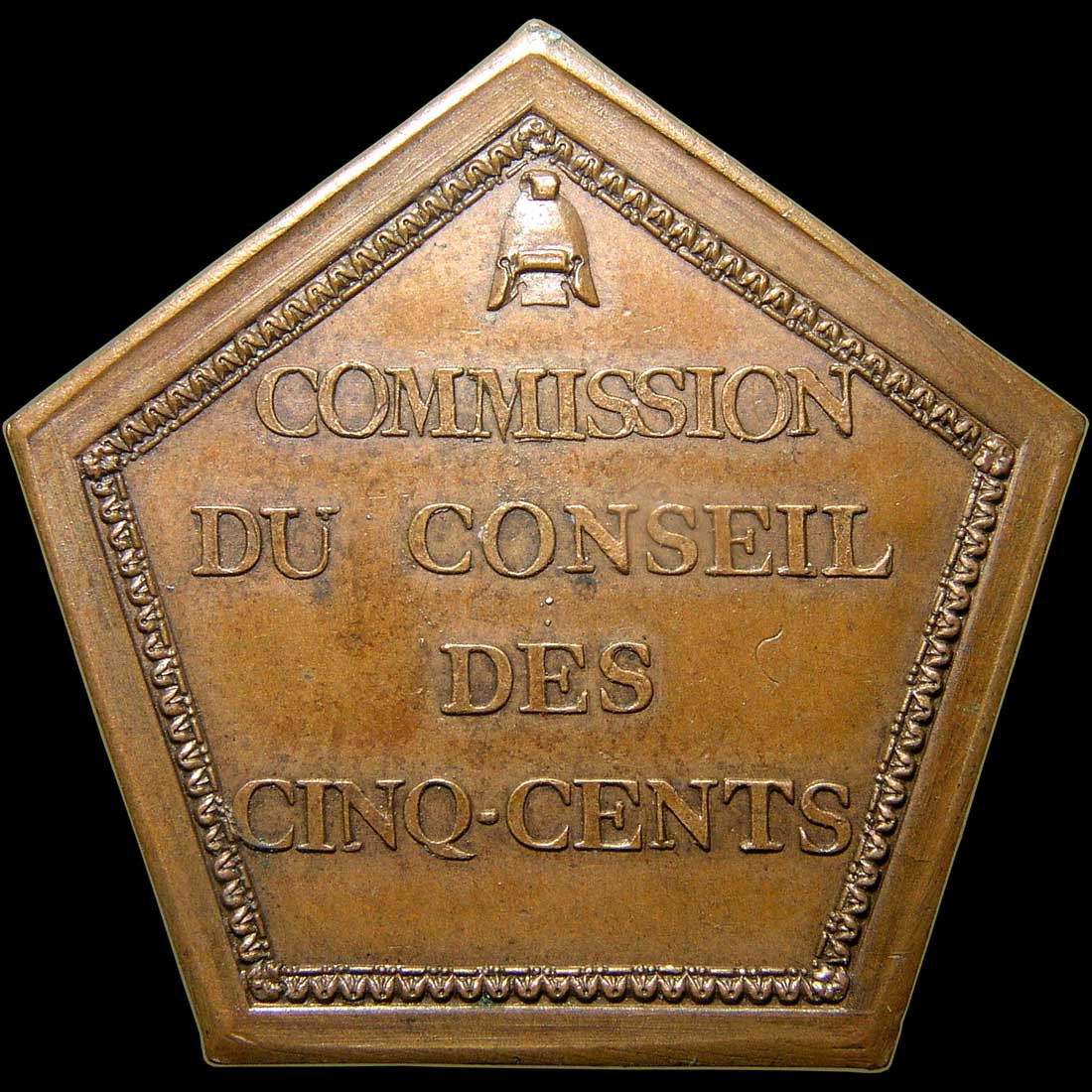 Olympus C5050Z sample photo. 1799, commission du conseil des cinq-cents, france. pentagon, 34mm, copper photography