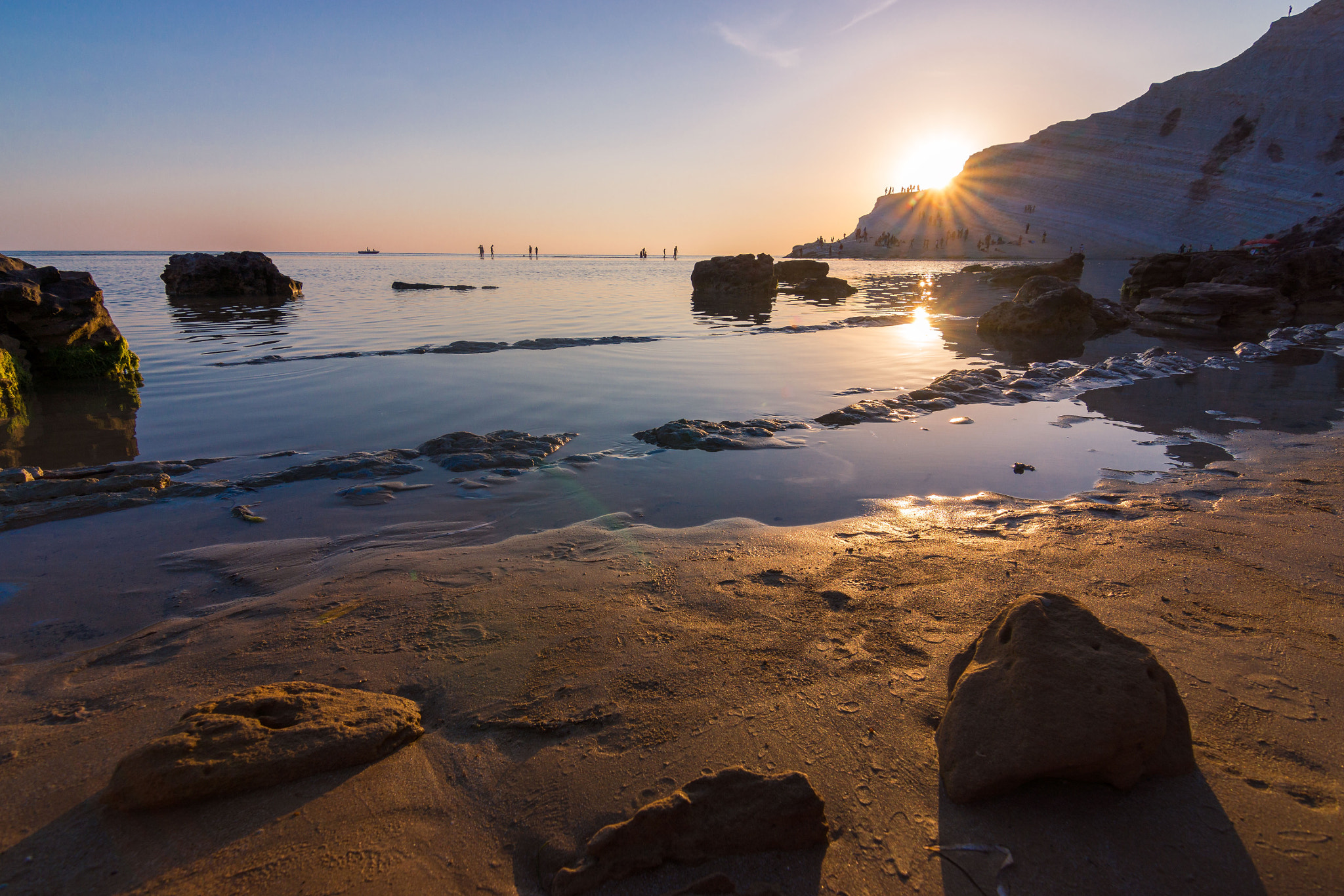 20mm F2.8 sample photo. Sunset at scala dei turchi, sicilia photography