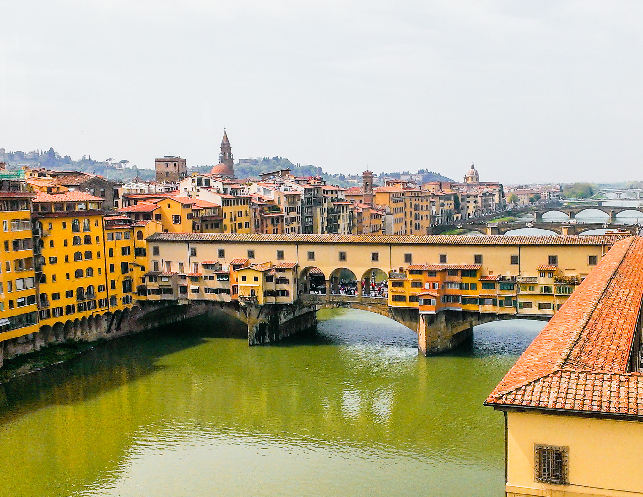 HTC ONE S sample photo. Ponte vecchio from the uffizi gallery. photography