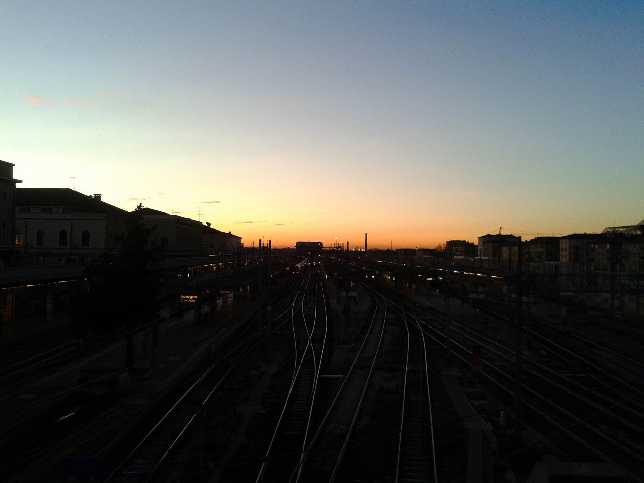 Samsung Galaxy S Advance sample photo. Train station bologna, italy photography