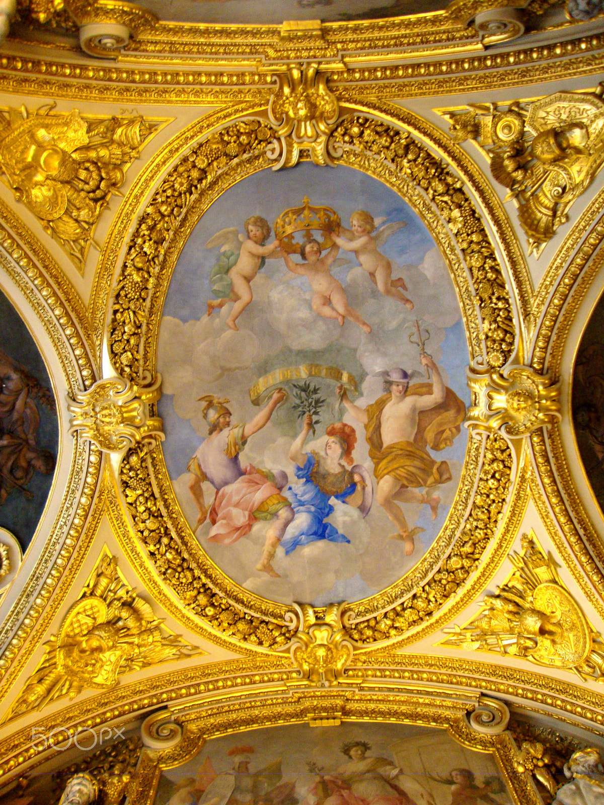 Sony Cyber-shot DSC-W220 sample photo. Palace of versailles ceiling photography