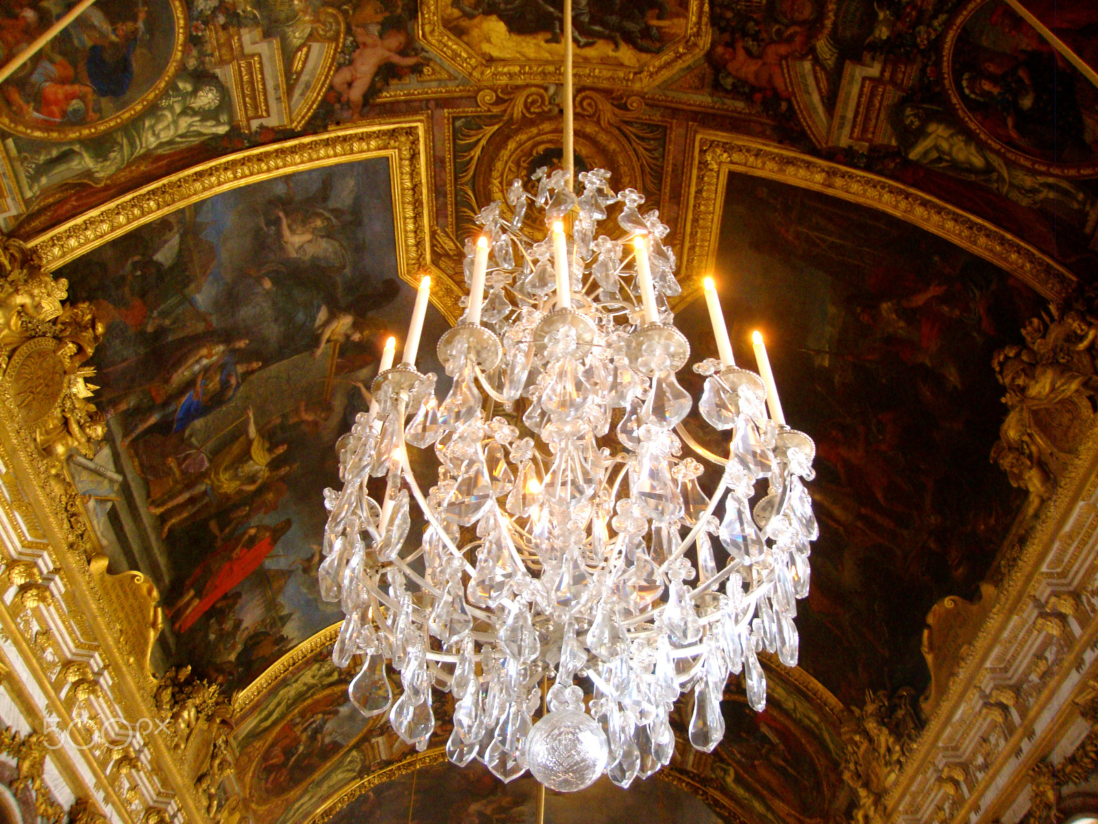 Sony Cyber-shot DSC-W220 sample photo. Palace of versailles chandelier photography