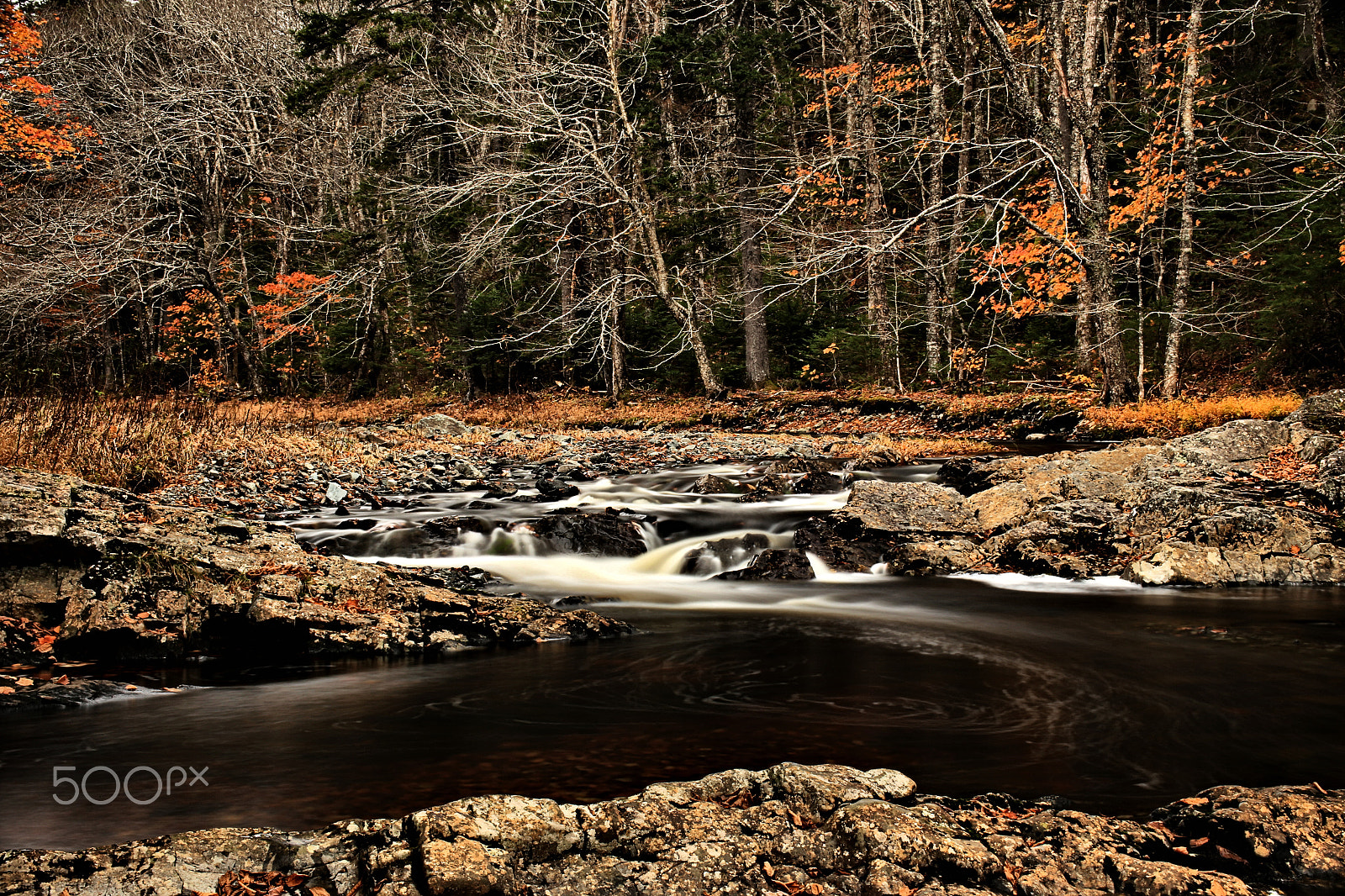 Canon EF 22-55mm f/4-5.6 USM sample photo. Autumn river photography
