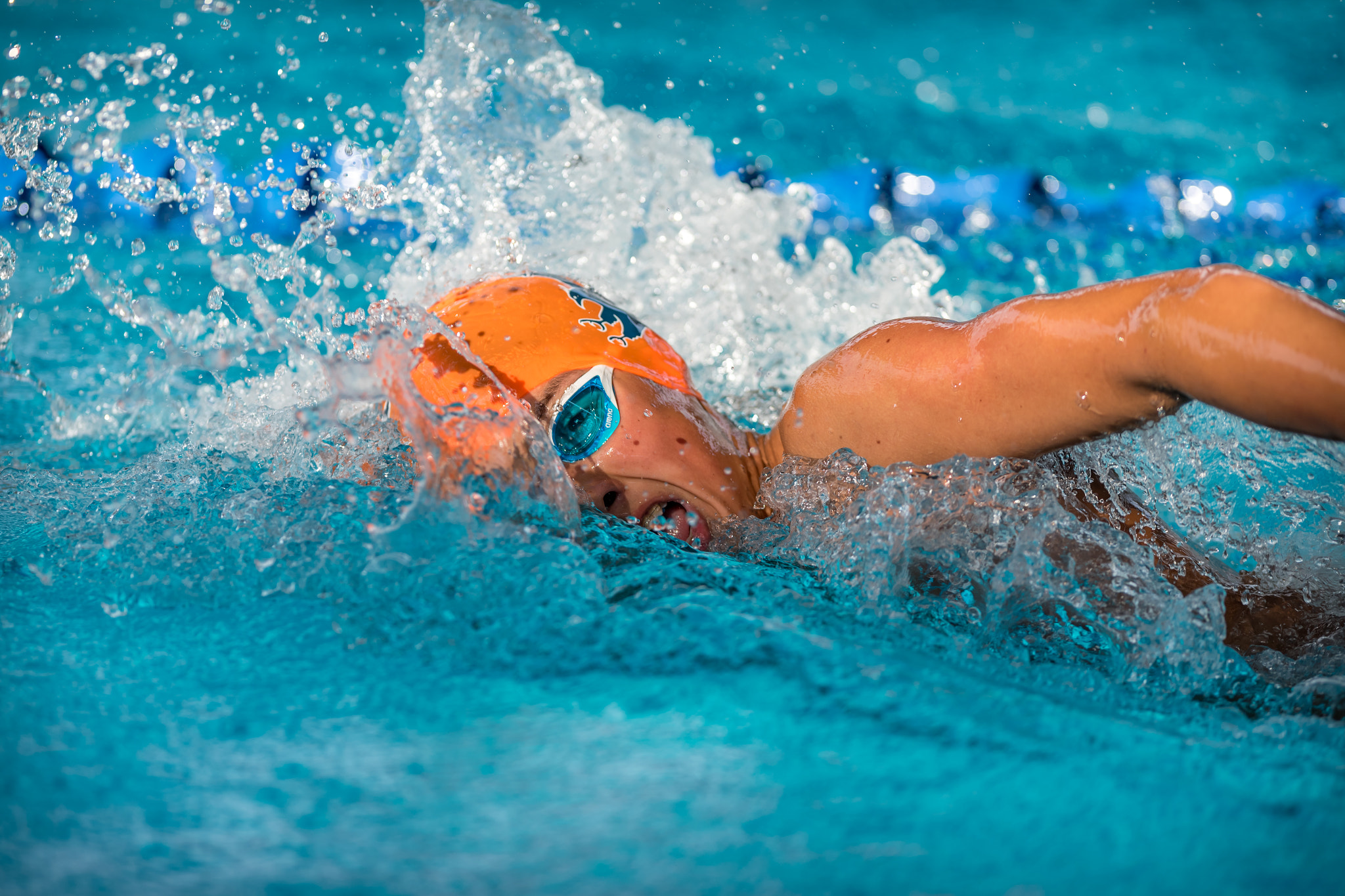 Nikon AF-S Nikkor 300mm F2.8G ED-IF VR sample photo. Seasac swimming competition photography