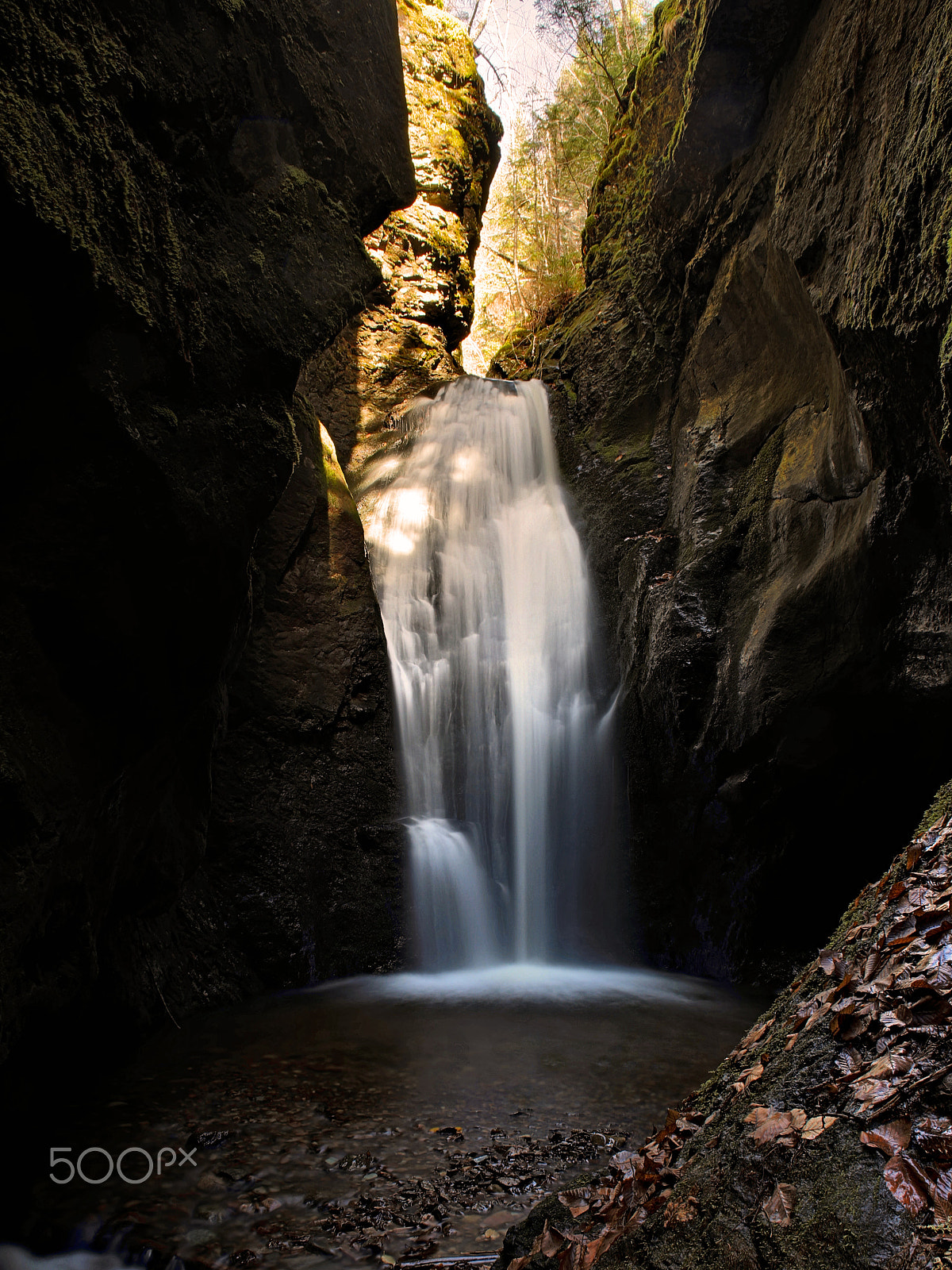 Canon EF 22-55mm f/4-5.6 USM sample photo. Slot canyon falls photography