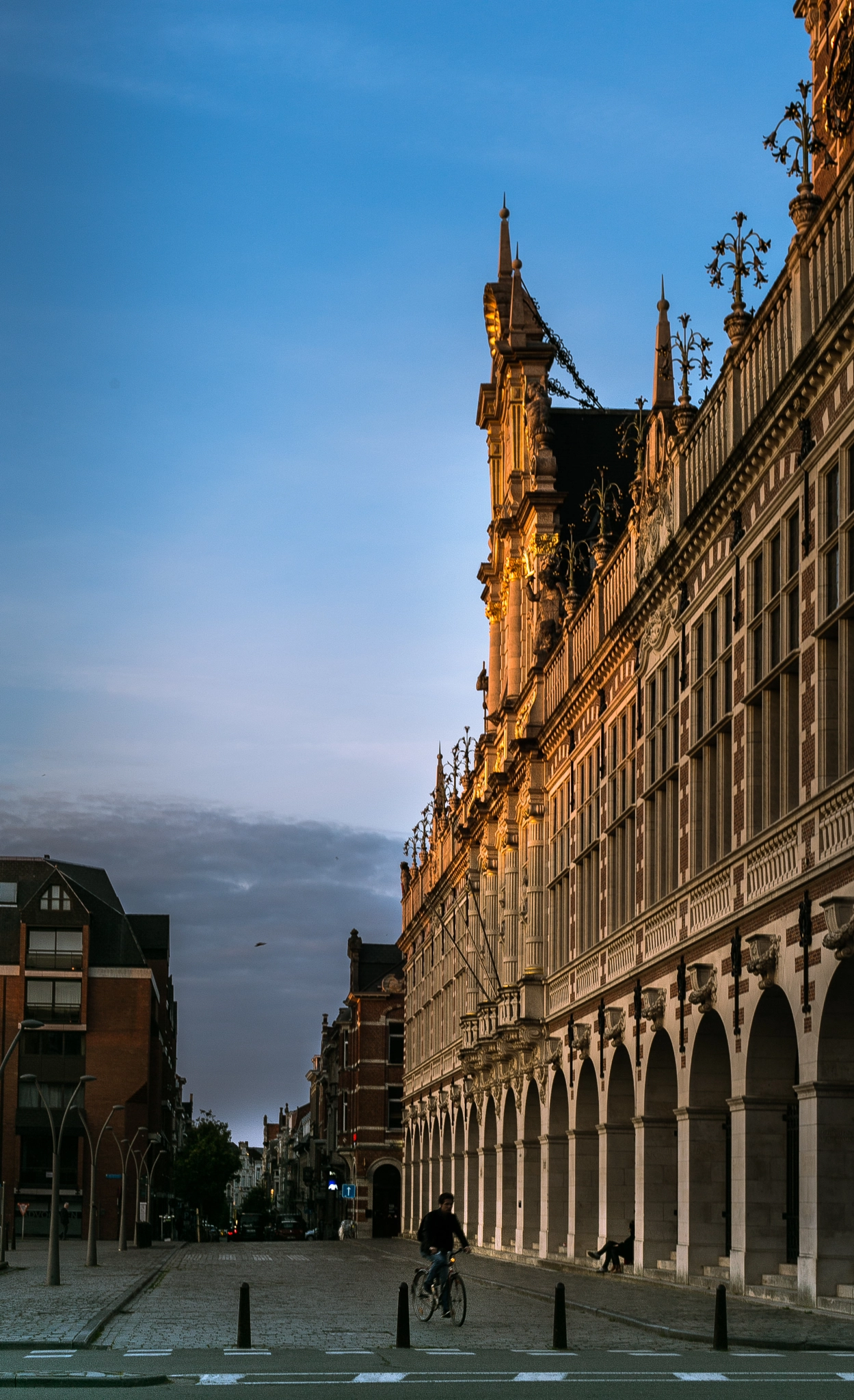 Canon EF 50mm f/1.8 sample photo. Leuven university library, sunset. belgium photography
