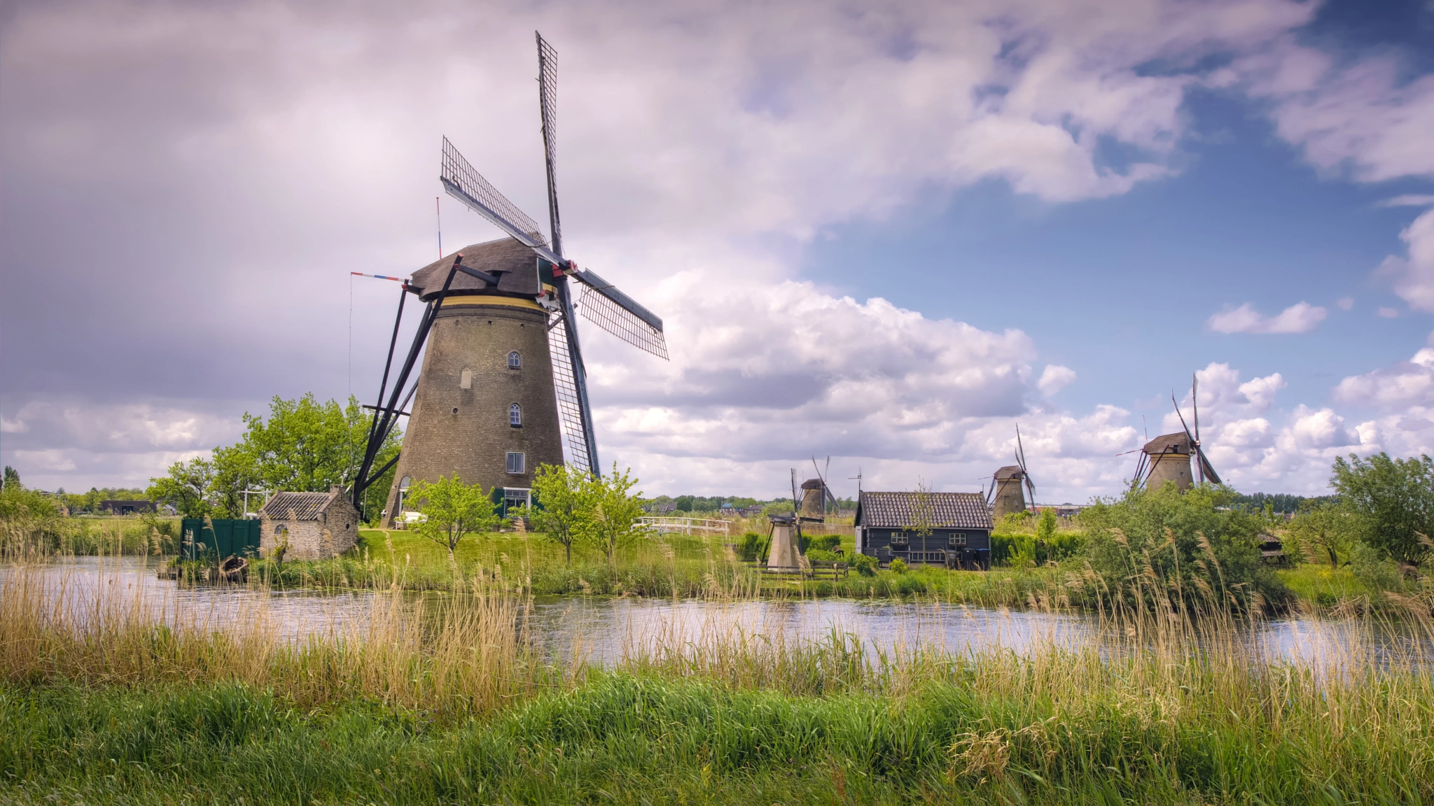 Sony ILCA-77M2 sample photo. Kinderdijk windmills photography