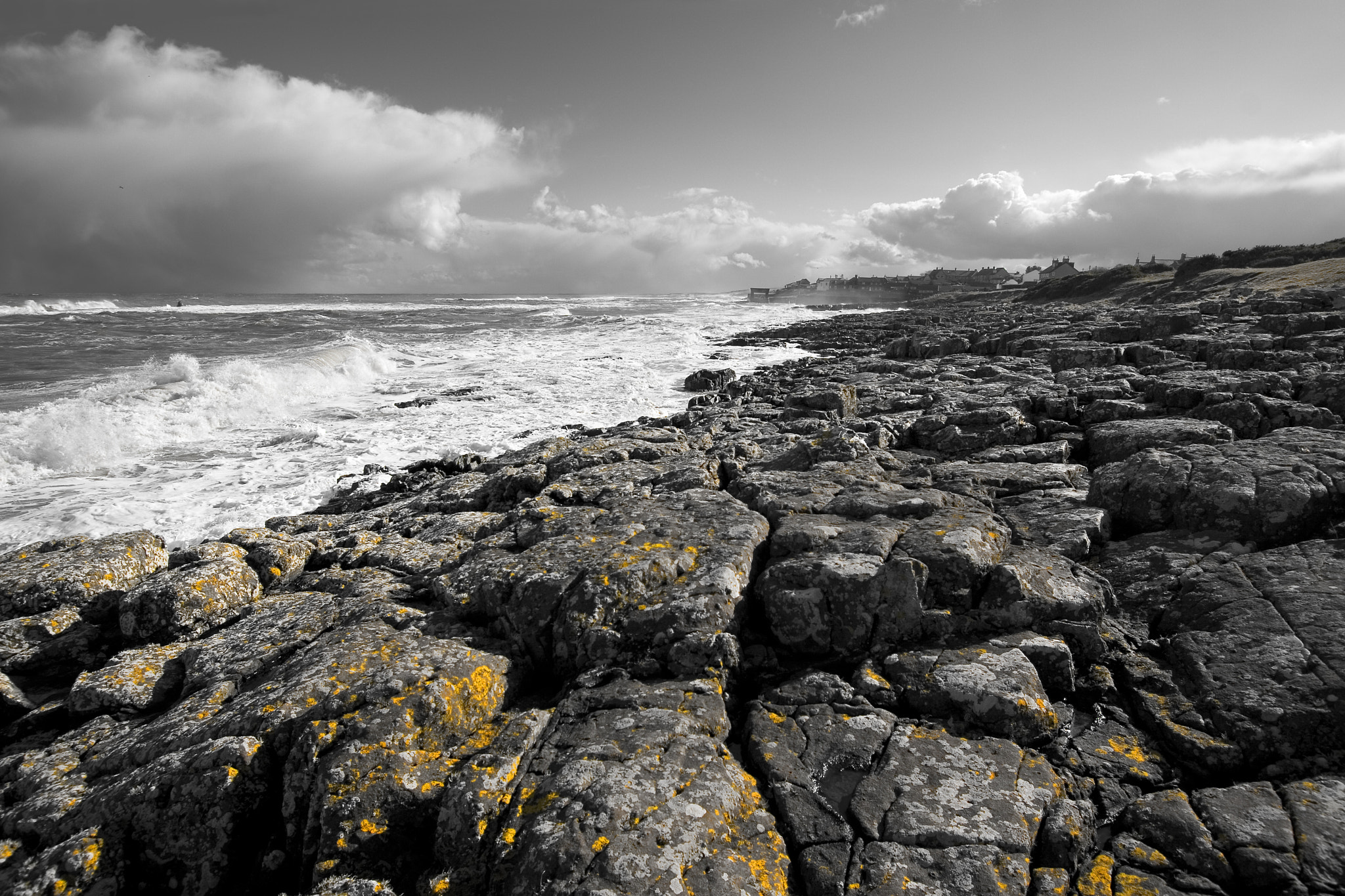 Canon EOS 30D sample photo. Craster rock photography