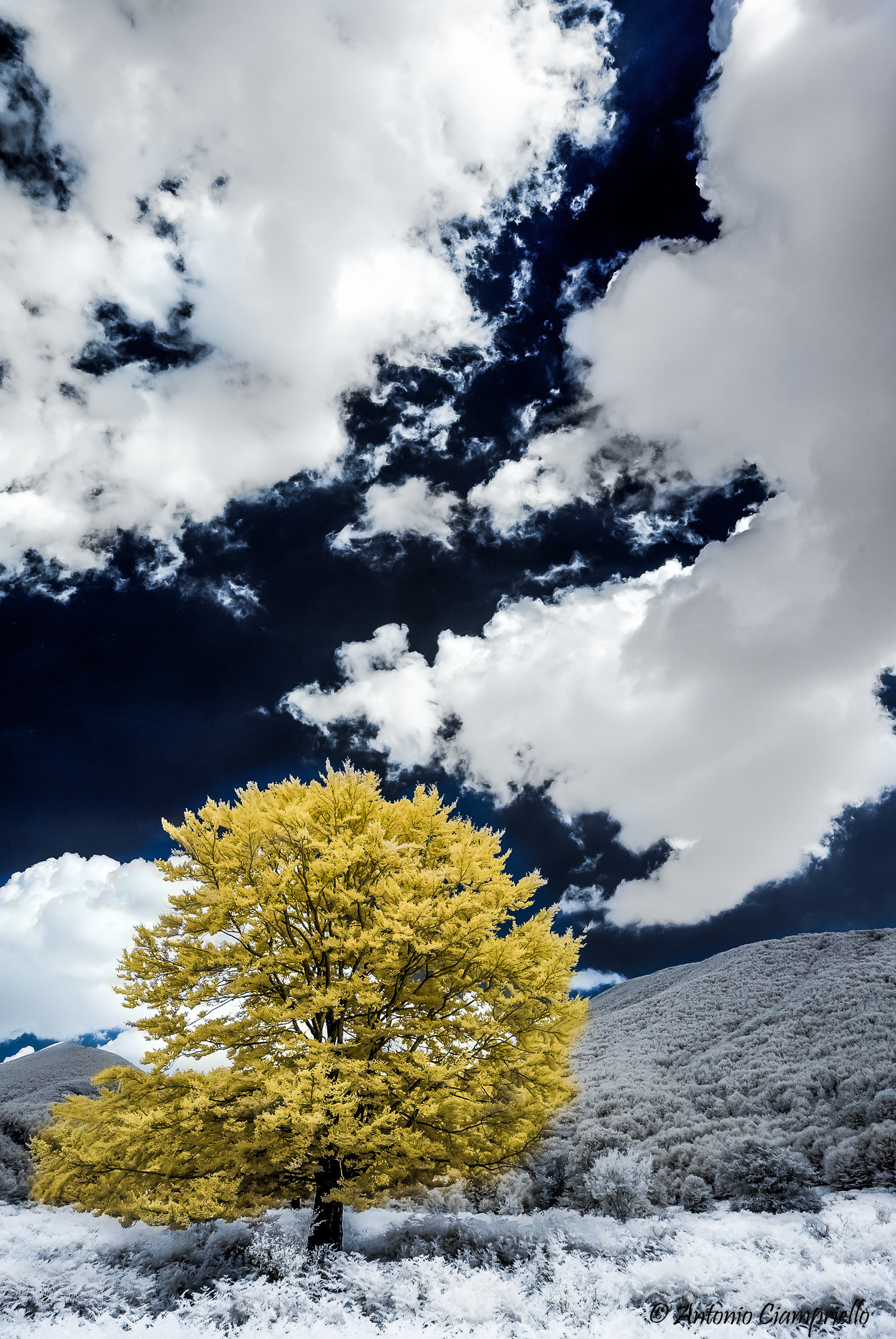 Nikon D80 sample photo. Clouds in matese park - infrared photography