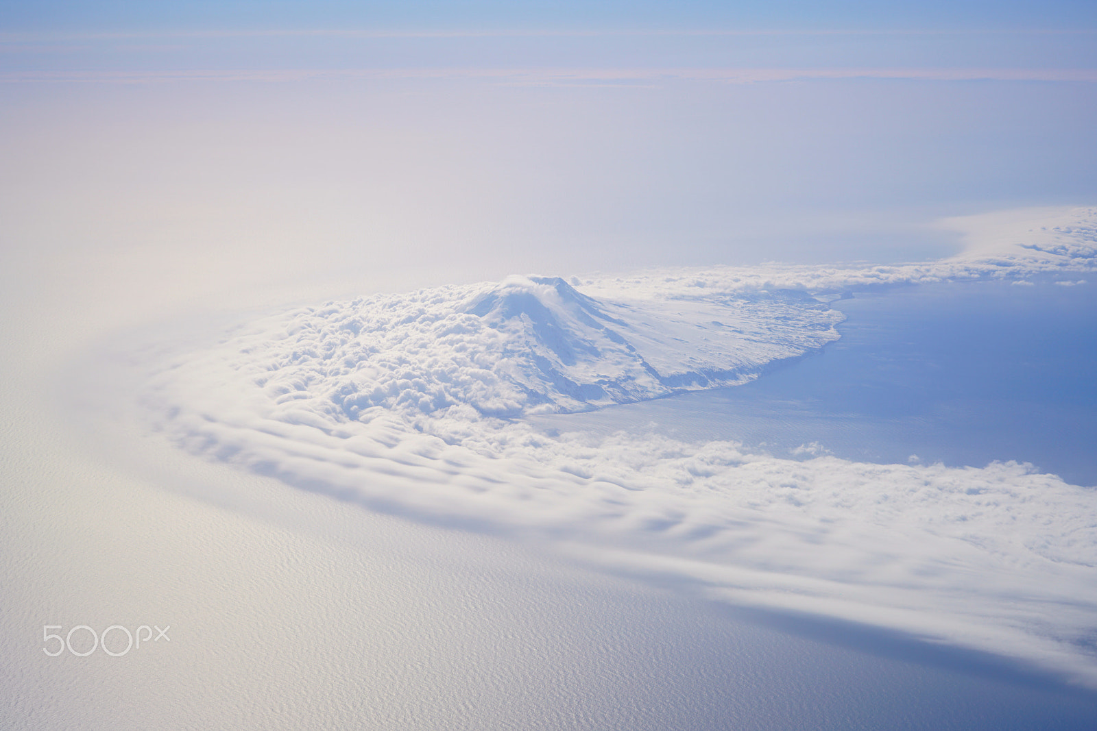 Sony a7R II + Sony FE 28-70mm F3.5-5.6 OSS sample photo. Jan mayen from the airplane photography
