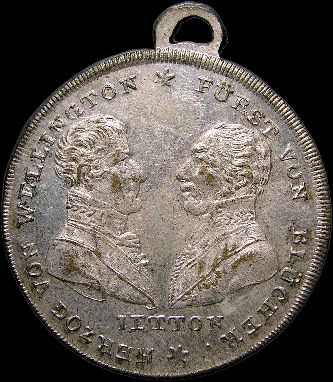 Olympus C5050Z sample photo. 1815 battle of waterloo, prussia. tinned bronze, 33mm photography