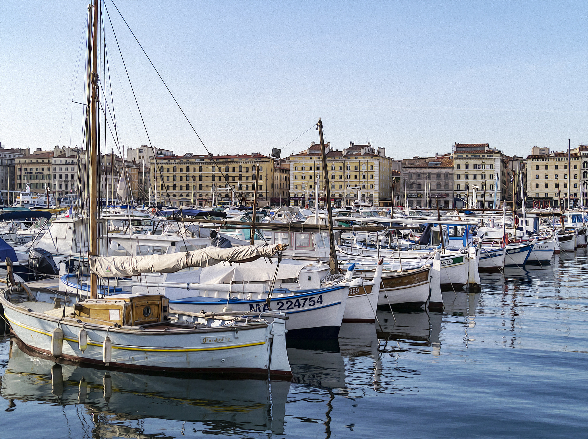 Panasonic Lumix DMC-GX1 sample photo. Marseille waterfront (filtered) photography