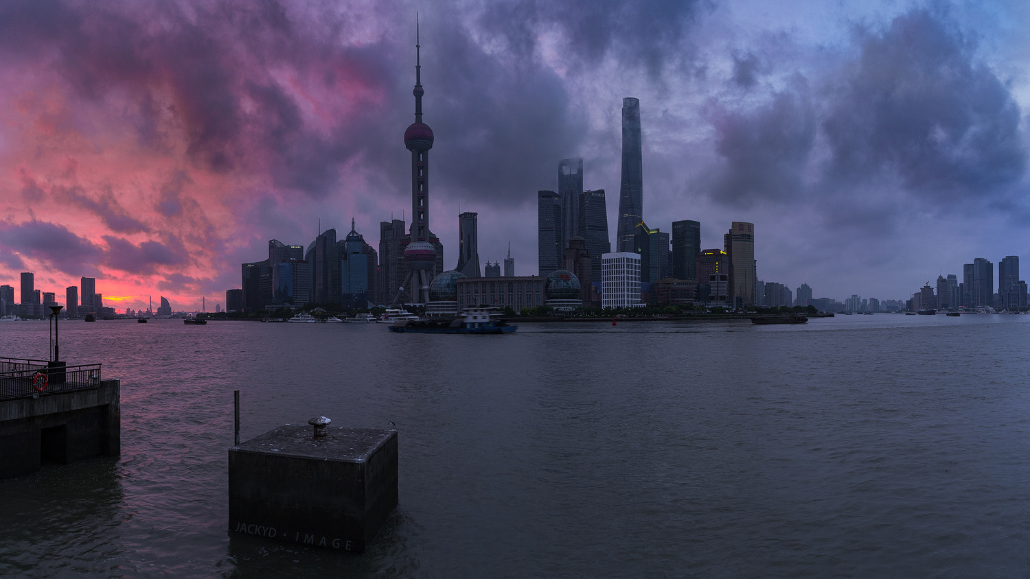 Pentax 645D sample photo. Clouds sunrise in shanghai bund photography