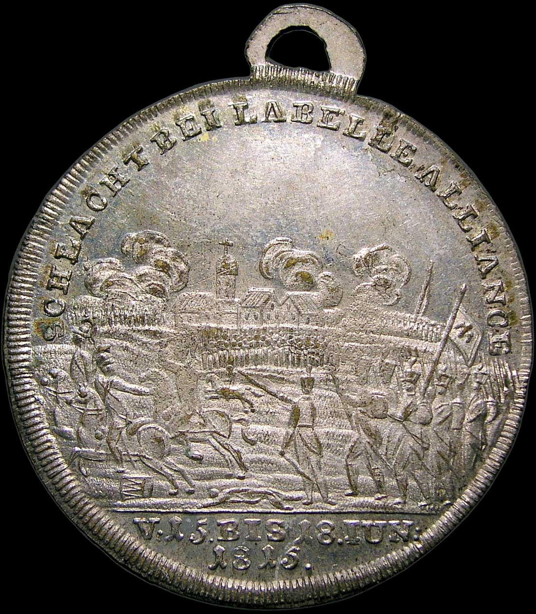 Olympus C5050Z sample photo. 1815 battle of waterloo, prussia.  tinned bronze, 33mm photography