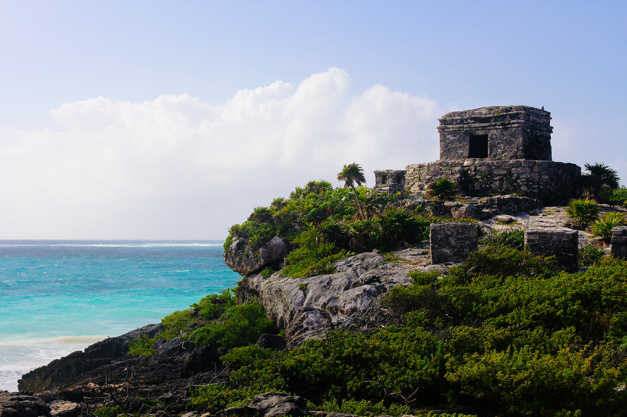 Canon EOS 60D + Sigma 18-50mm F2.8-4.5 DC OS HSM sample photo. Tulum ruins, mexico photography