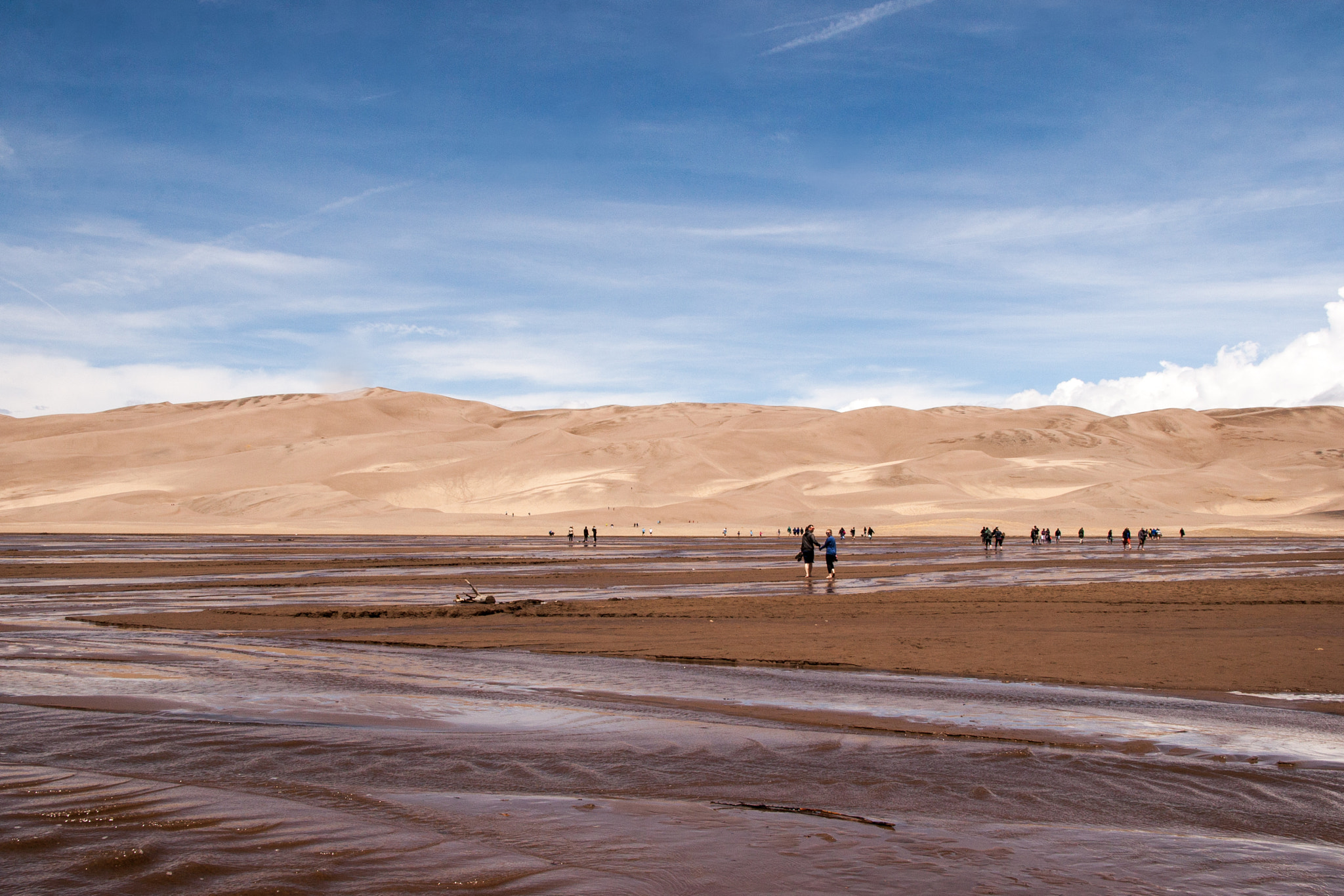 Canon EOS 30D sample photo. River before the dunes - great sand dunes national park photography