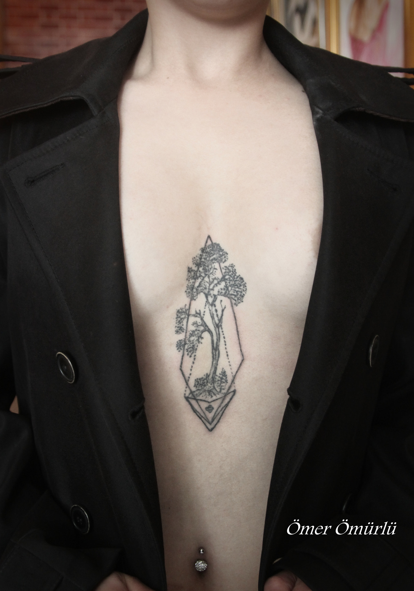 Canon EF 24-85mm F3.5-4.5 USM sample photo. Sternum tattoo photography
