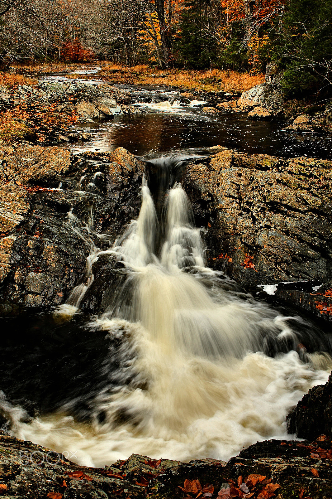 Canon EF 22-55mm f/4-5.6 USM sample photo. Autumn cascade photography