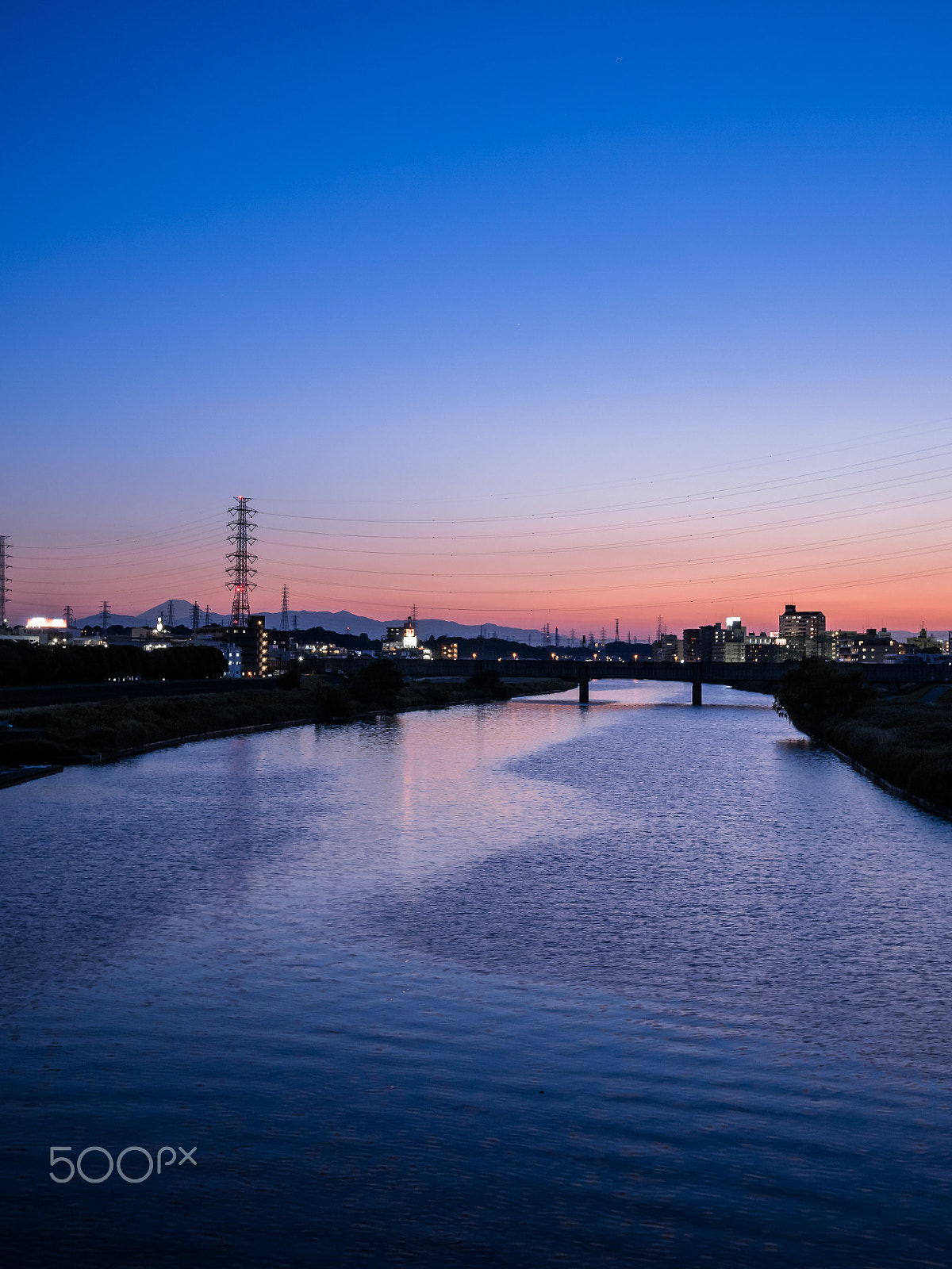 Panasonic DMC-GM1S + LUMIX G 20/F1.7 II sample photo. Twilight in yokohama photography