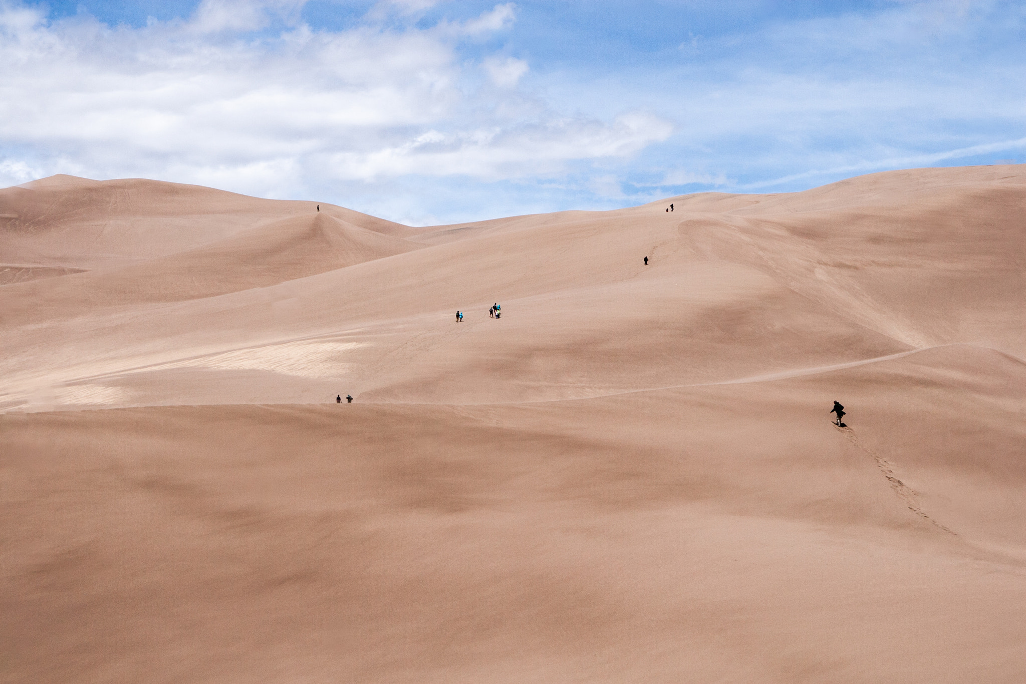Canon EOS 30D sample photo. Traversing the dune - great sand dunes national park photography
