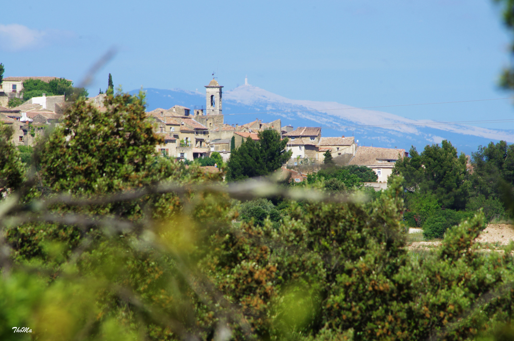 Pentax K-r sample photo. Châteauneuf du pape et le ventoux photography
