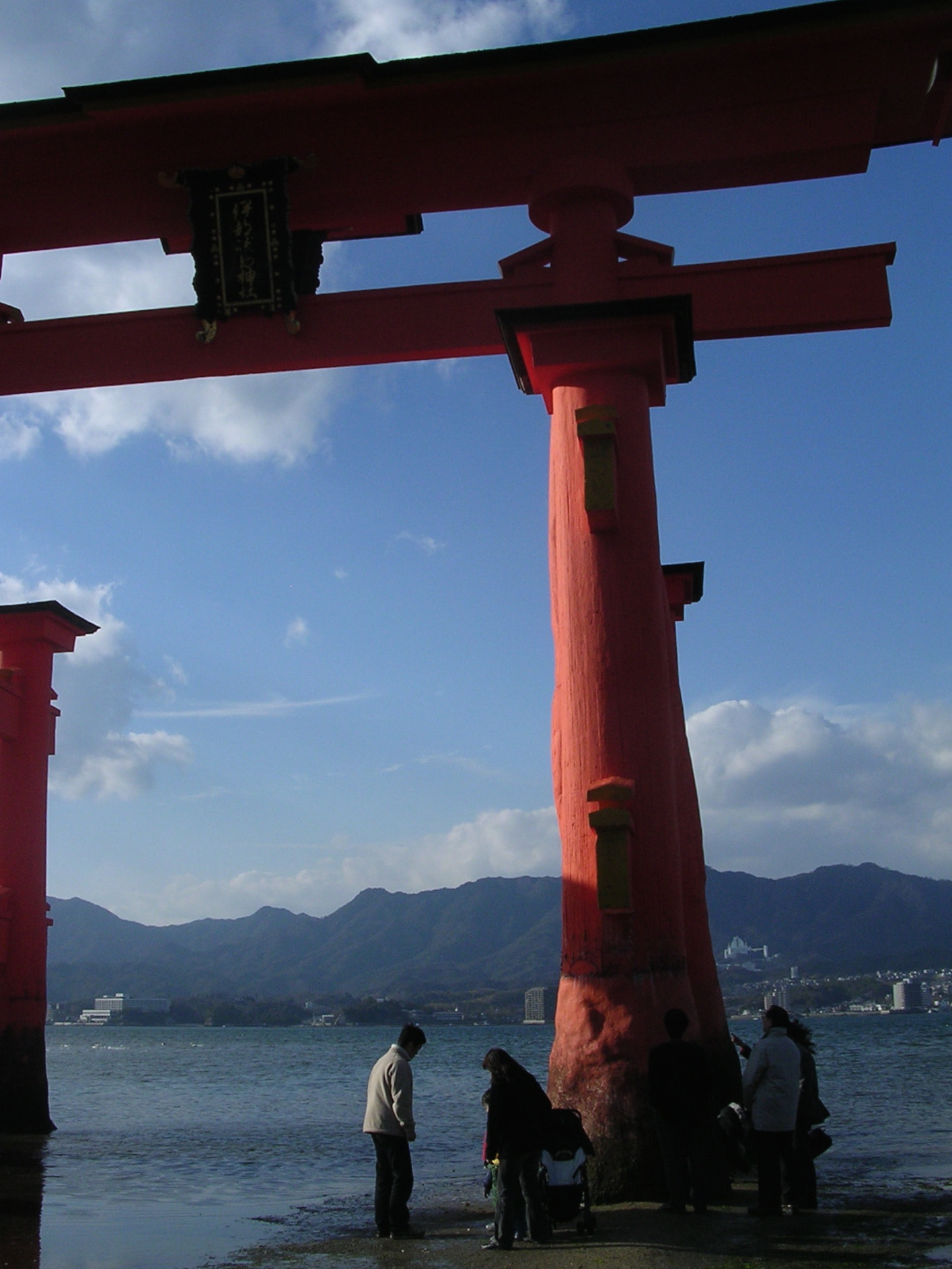 Nikon E3100 sample photo. Miyajima torii photography