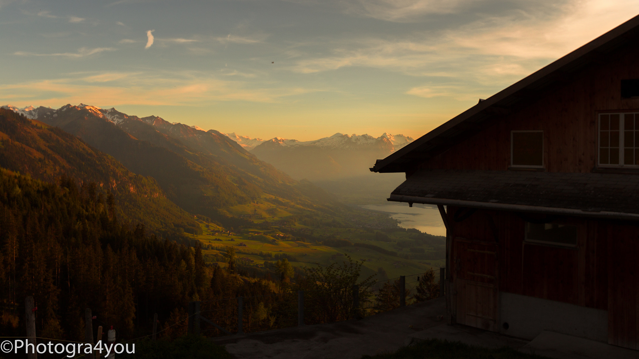 Canon EOS 6D + Canon EF 16-35mm F2.8L USM sample photo. Sunset over sarnen photography