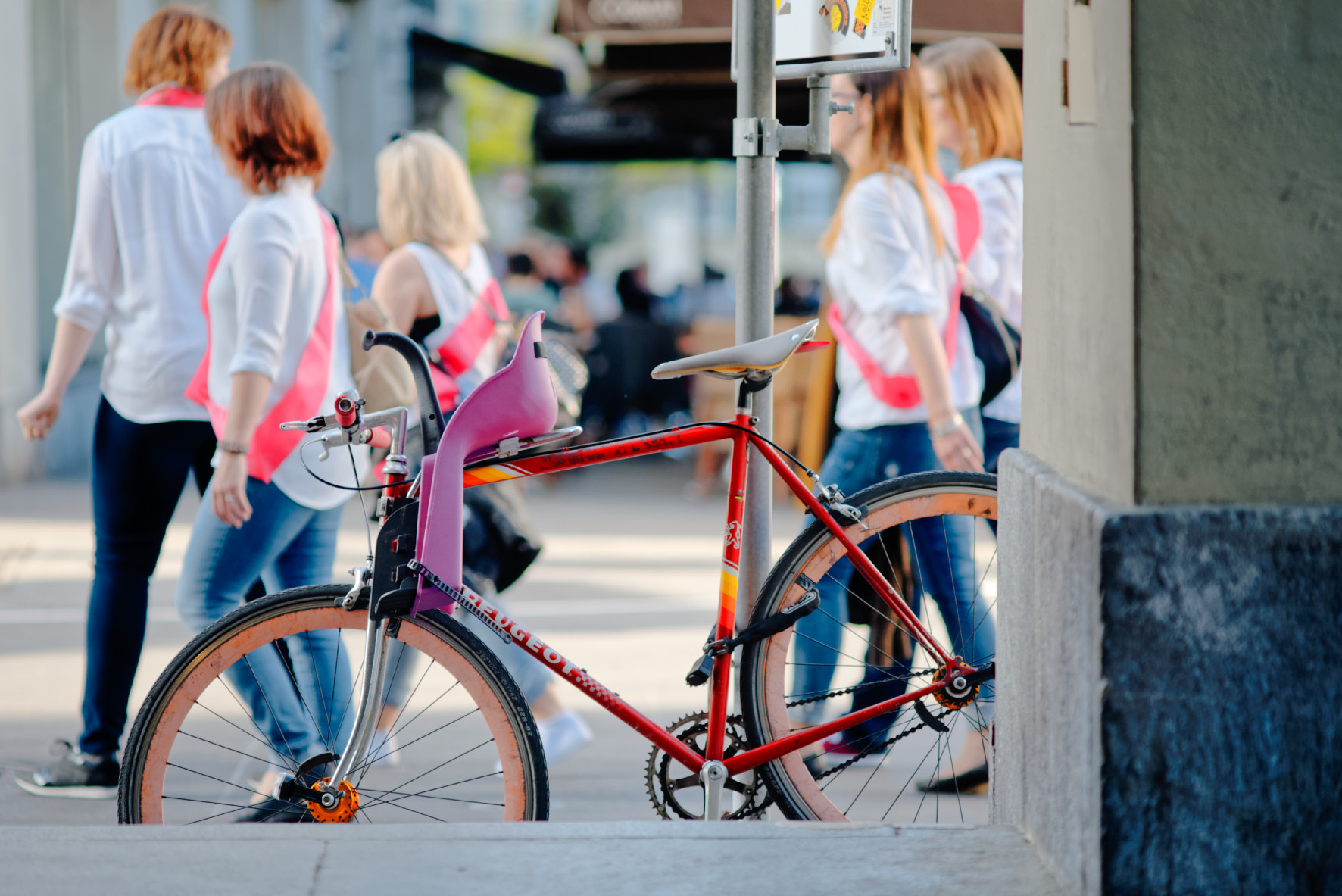 Nikon D750 + Manual Lens No CPU sample photo. Hens and bike photography