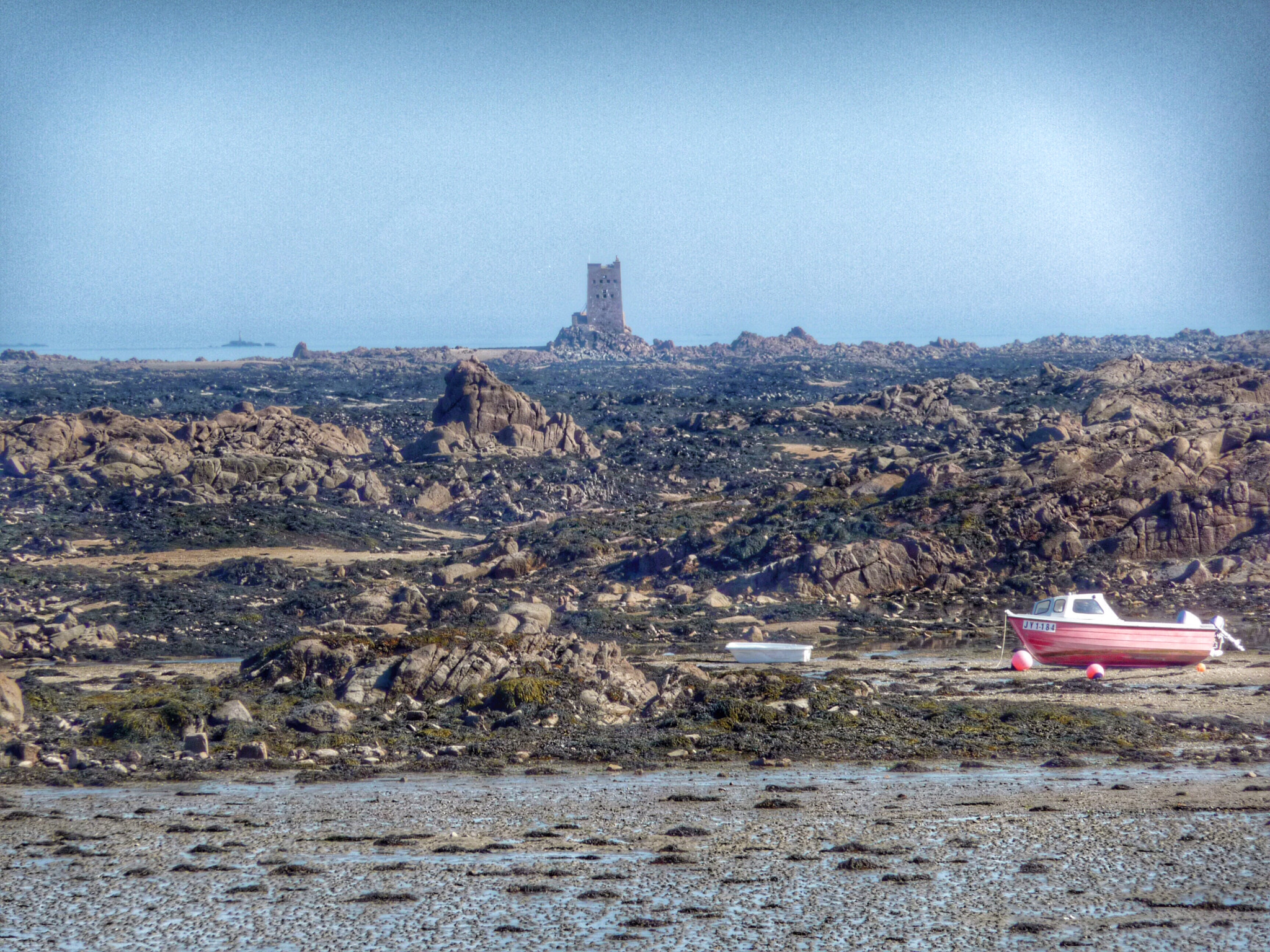 Panasonic DMC-TZ15 sample photo. Low tide, guernsey, channel islands photography