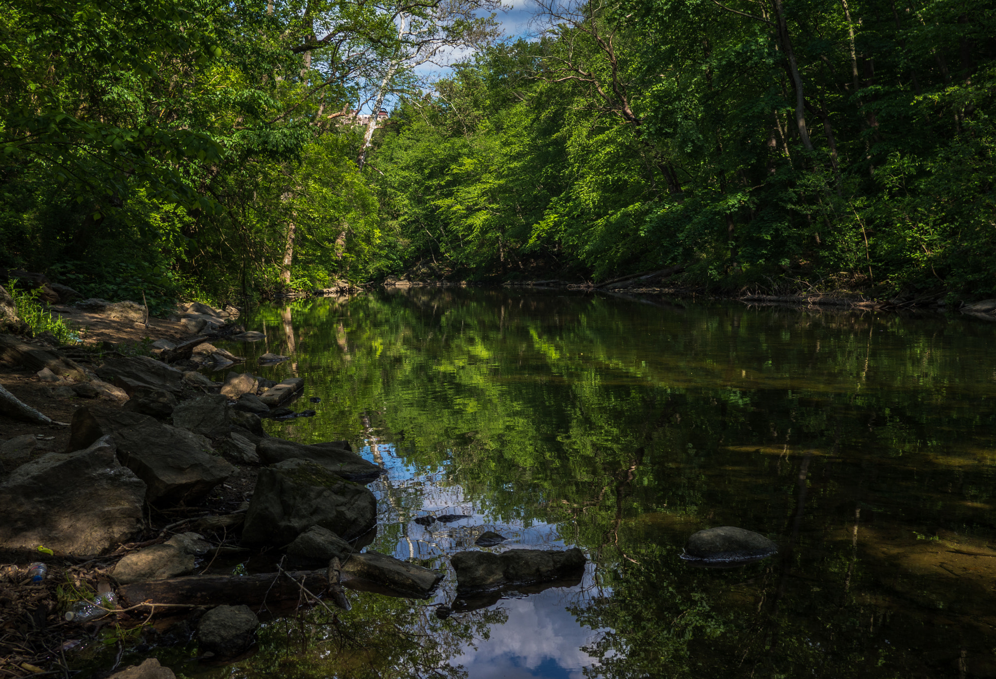 Olympus OM-D E-M10 + LUMIX G 20/F1.7 II sample photo. Wissahickon trail photography