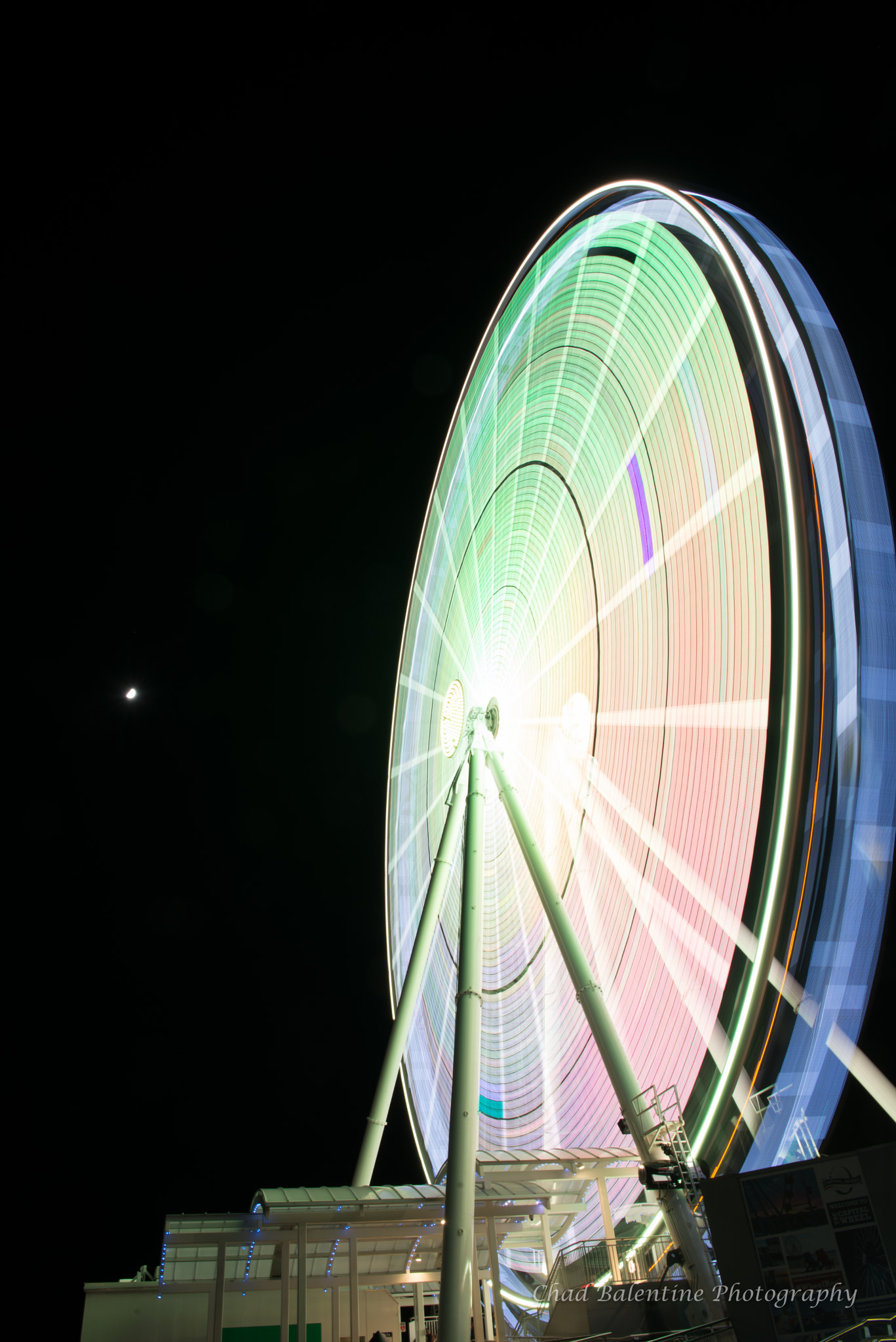 Nikon AF-S Nikkor 24-70mm F2.8E ED VR sample photo. The capital wheel at night photography