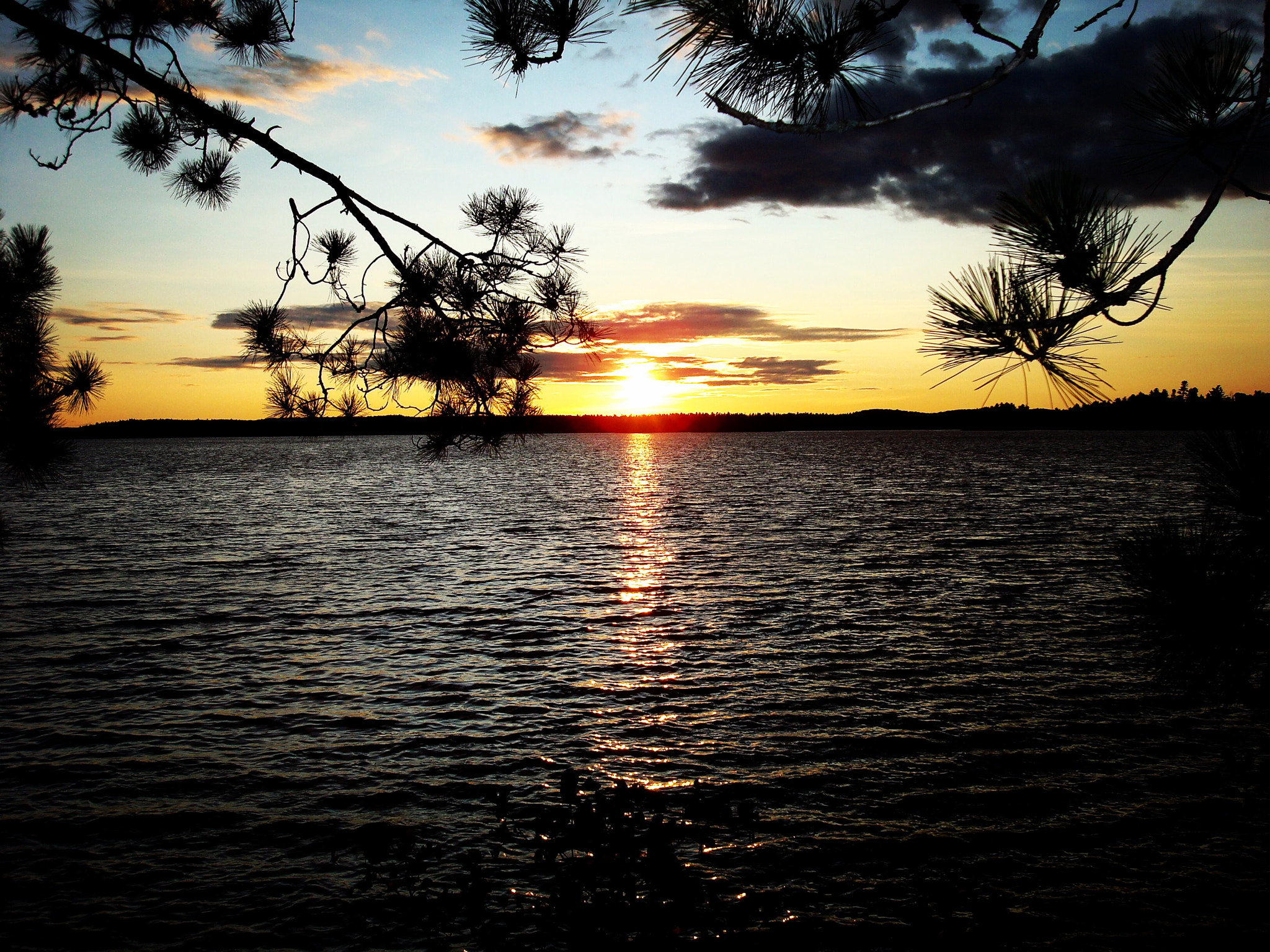 Sony DSC-W90 sample photo. Sunset at lake opeongo photography