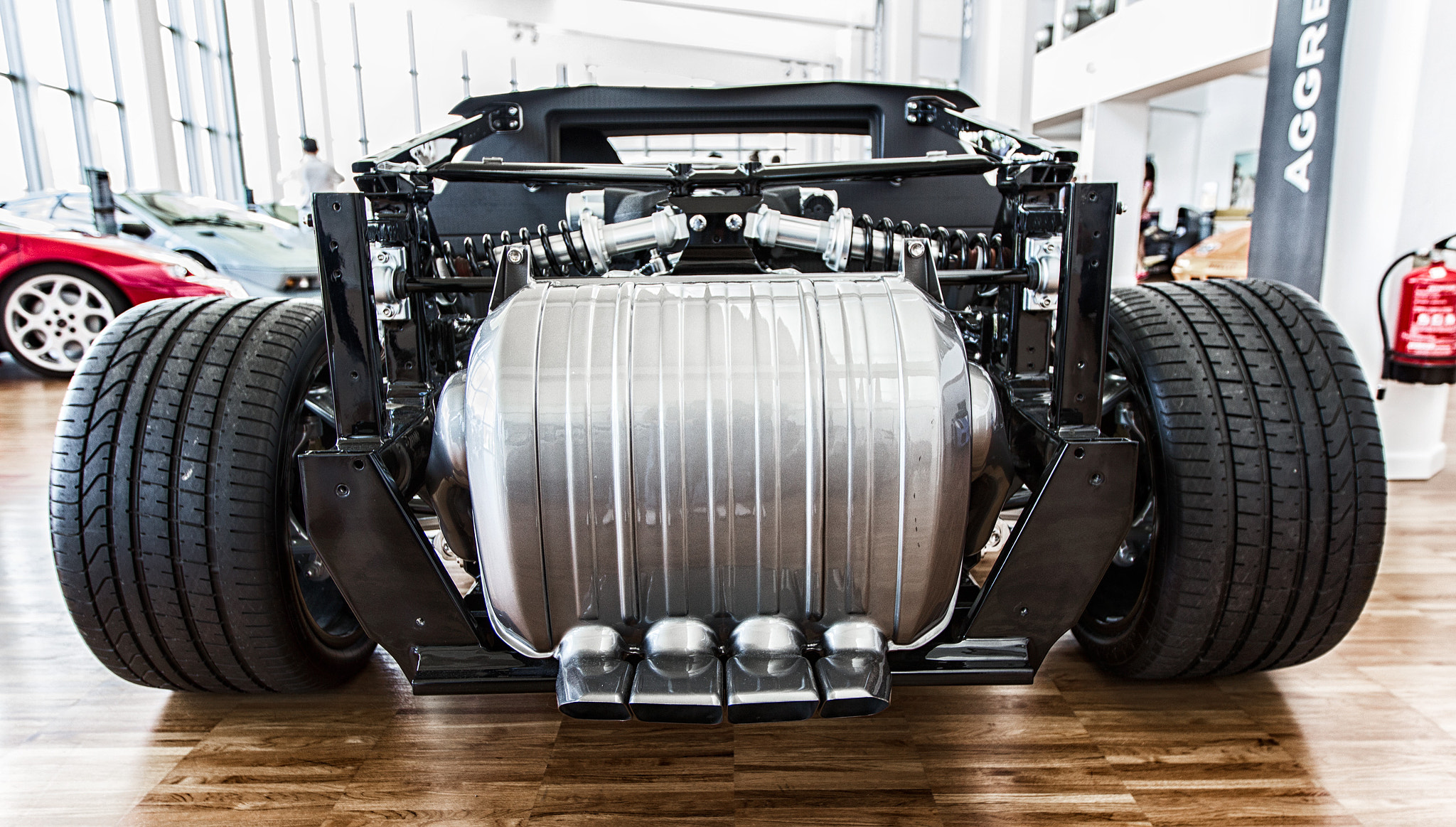 Canon EF 16-35mm F2.8L II USM sample photo. Aventador exhaust photography