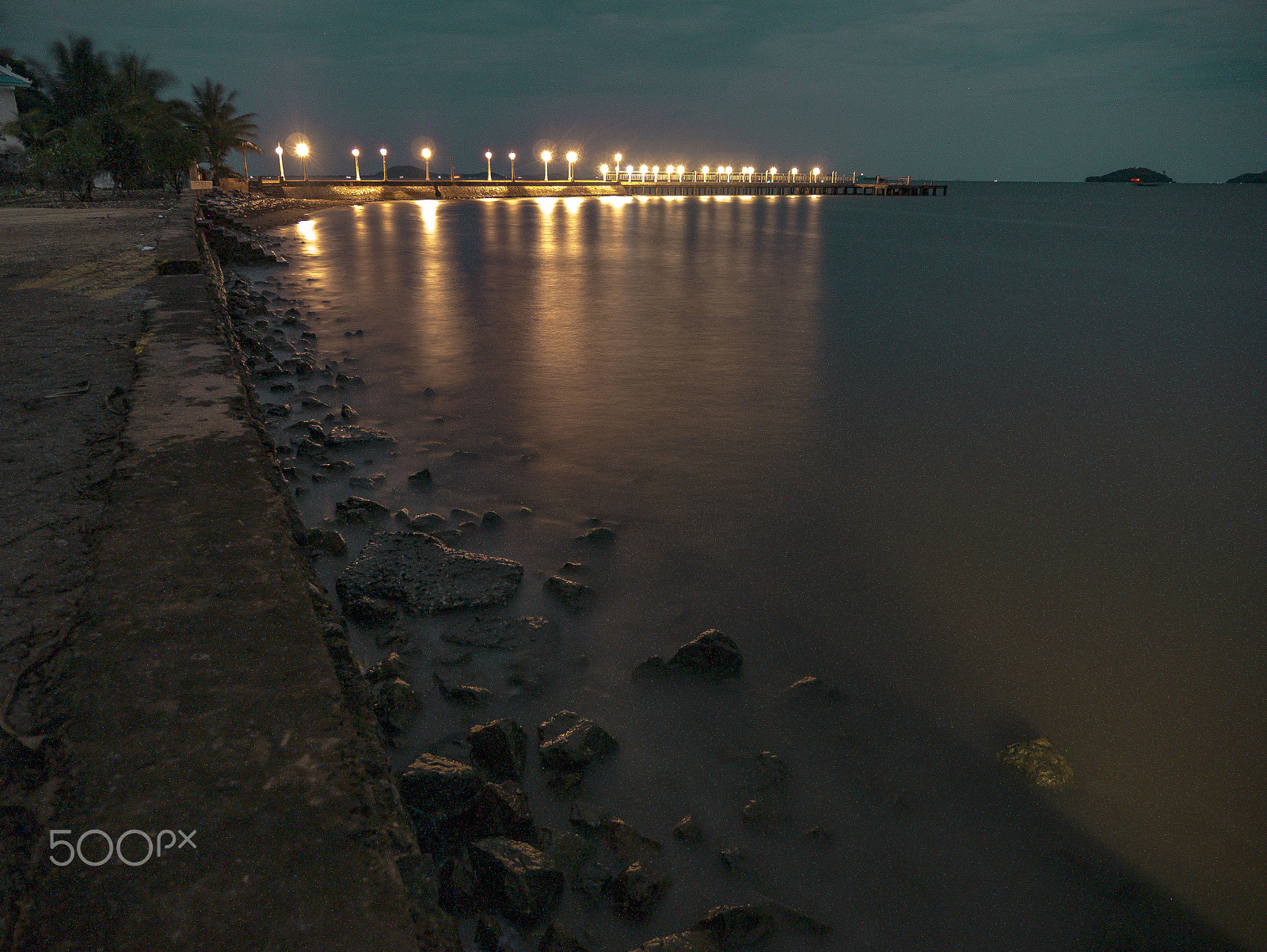 Panasonic Lumix DMC-G7 sample photo. Seascape with bridge photography