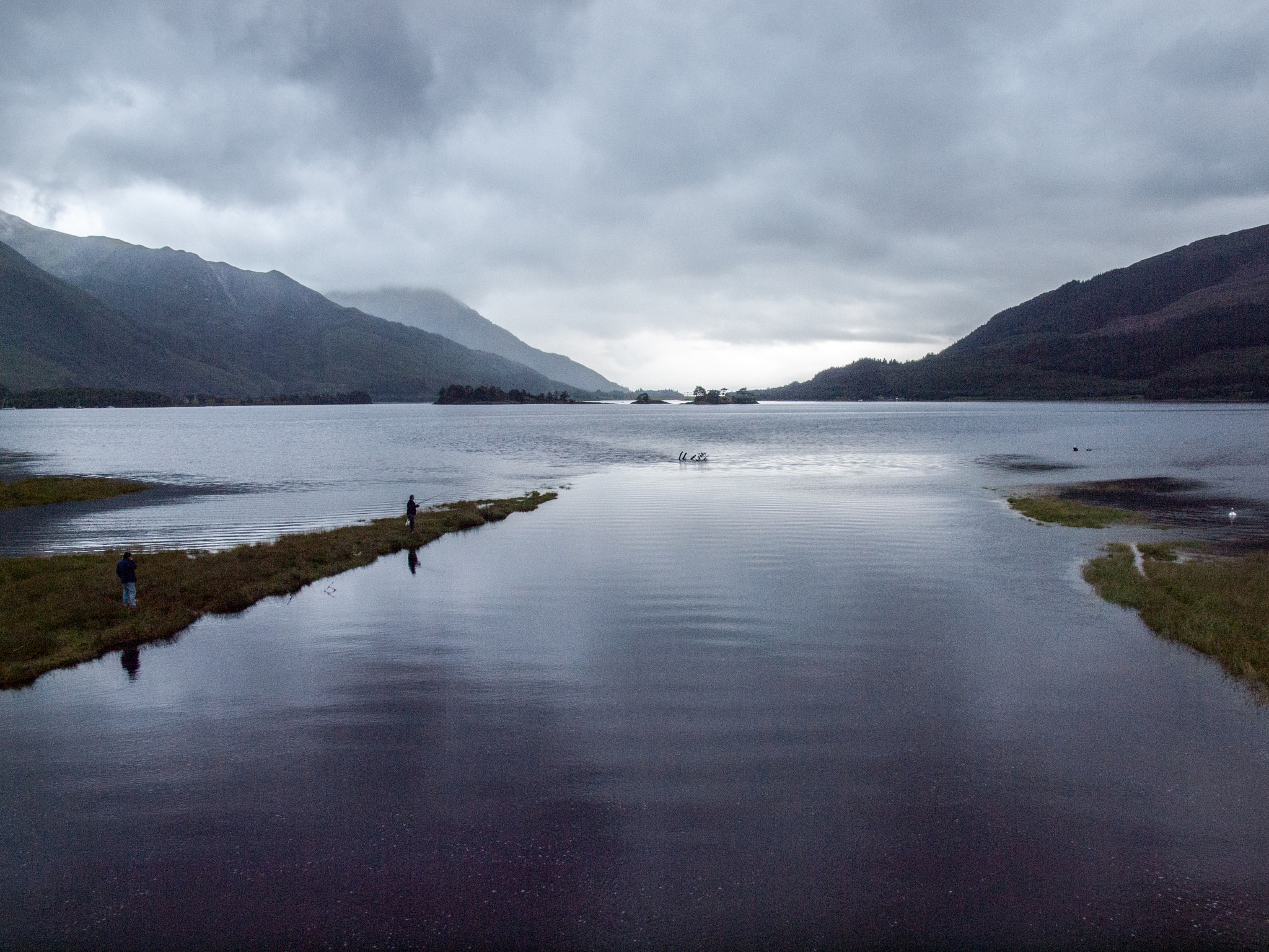 Olympus E-30 + Olympus Zuiko Digital 14-54mm F2.8-3.5 II sample photo. Anglers/pescadores, glencoe photography