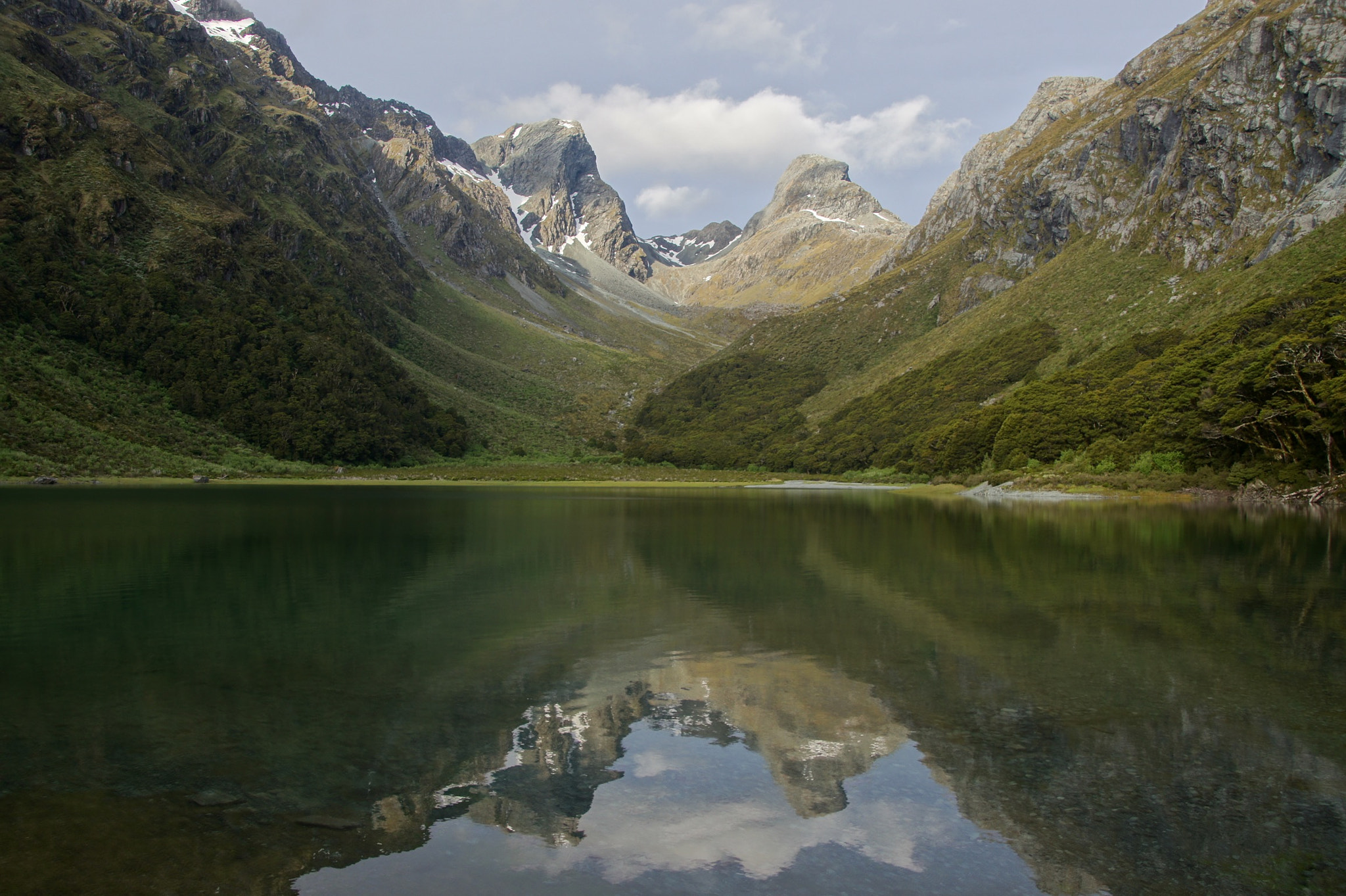 Sony SLT-A33 + DT 18-270mm F3.5-6.3 sample photo. Lake mackenzie routeburn trek, new zealand photography
