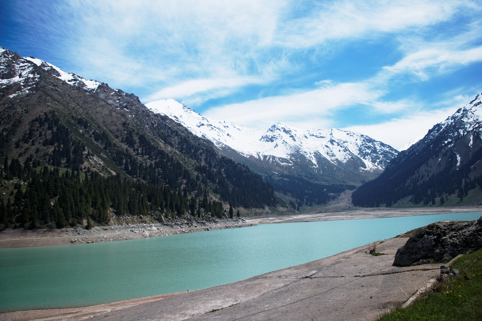 Sony Alpha DSLR-A900 sample photo. Lake, mountains, sky photography