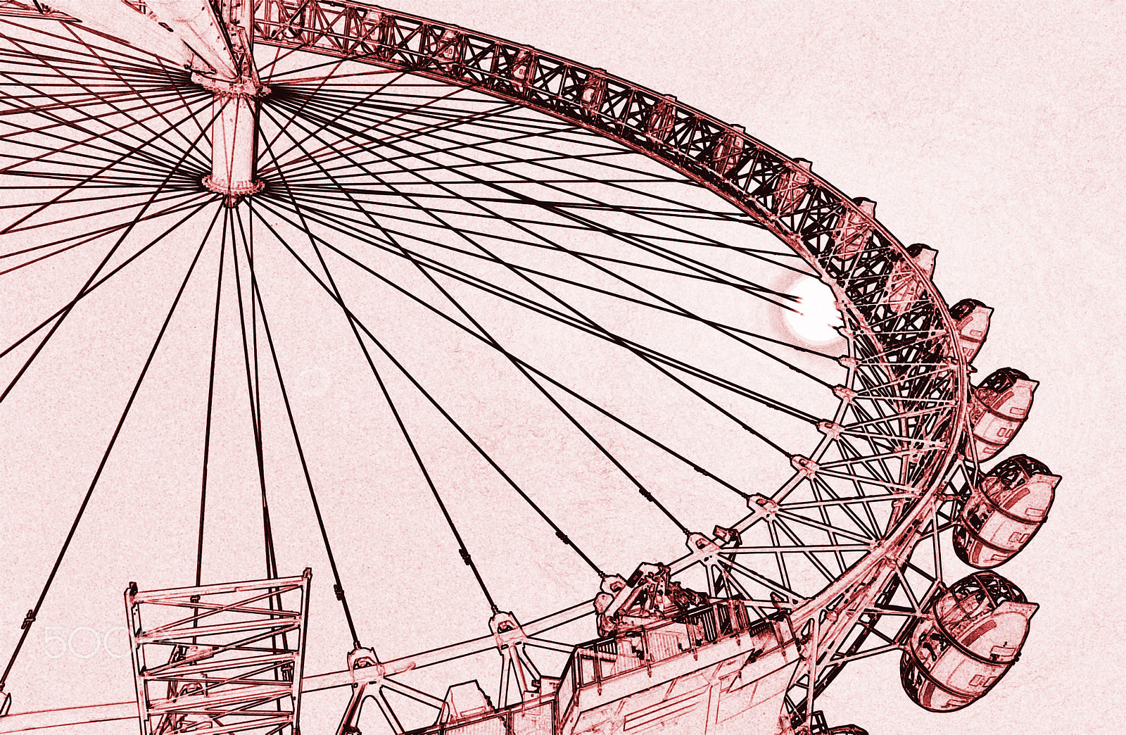Nikon D600 sample photo. Red london eye photography