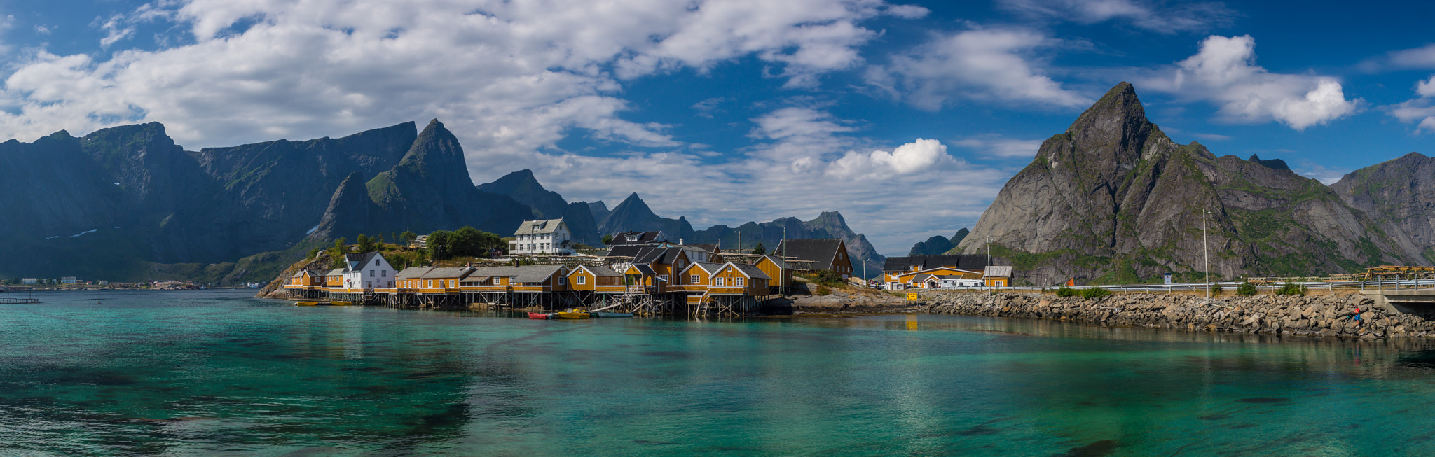 Sony SLT-A77 + 24-70mm F2.8 sample photo. Pano sakrisøy rorbuer photography