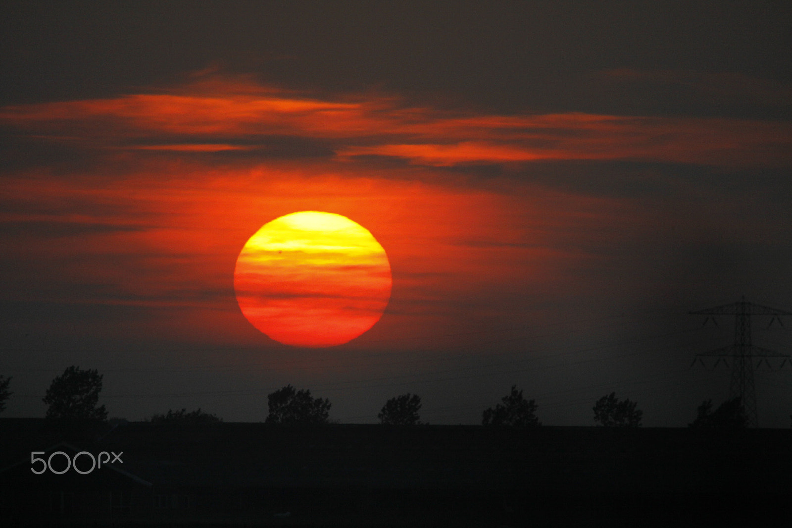 Sigma 150-500mm F5-6.3 DG OS HSM sample photo. Sunset photography